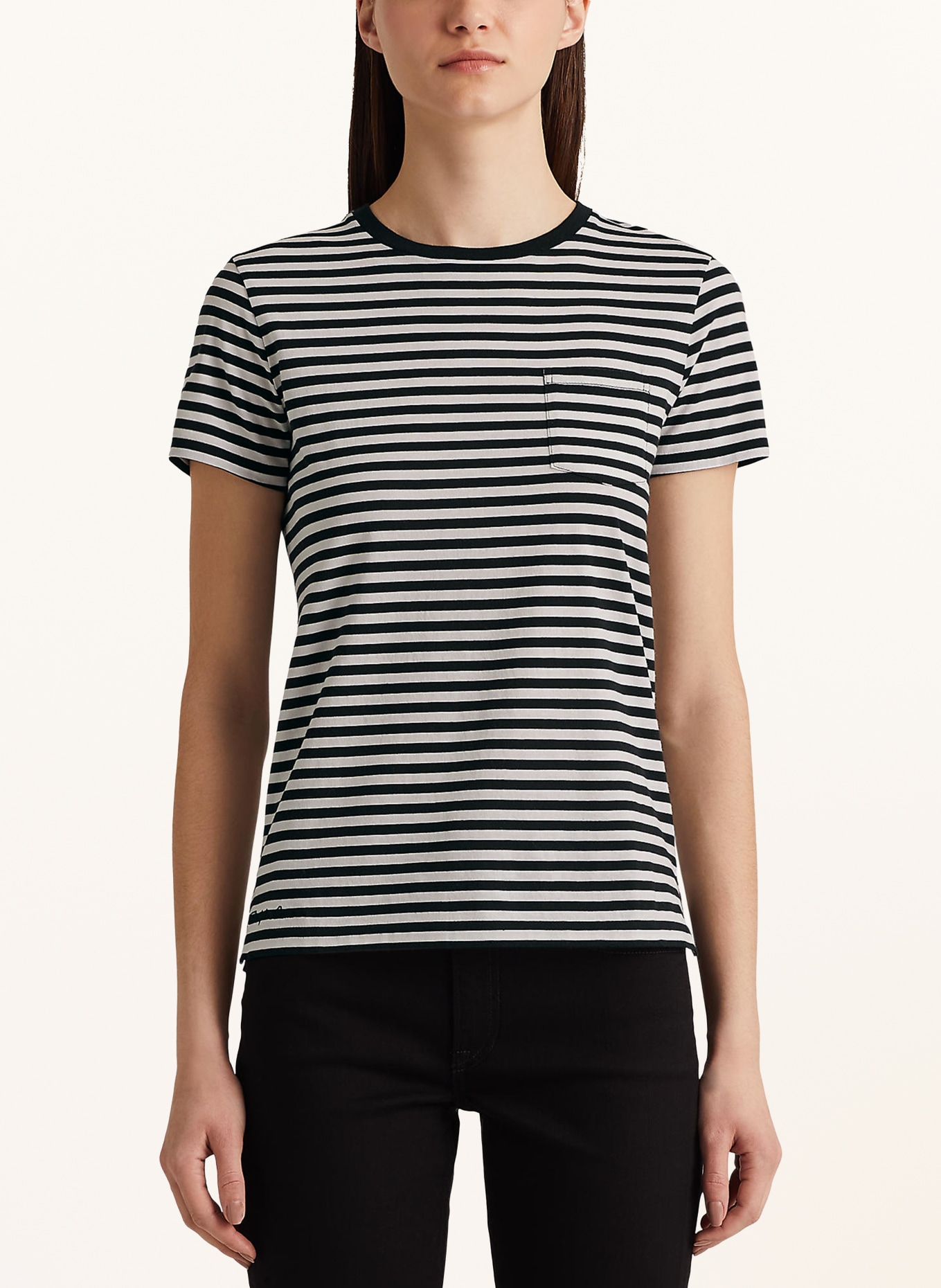 RALPH LAUREN Collection T-shirt, Color: BLACK/ WHITE (Image 4)