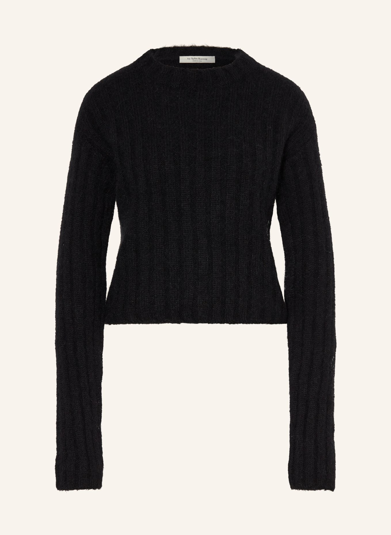 by Aylin Koenig Sweater ELENA with mohair and alpaca, Color: BLACK (Image 1)