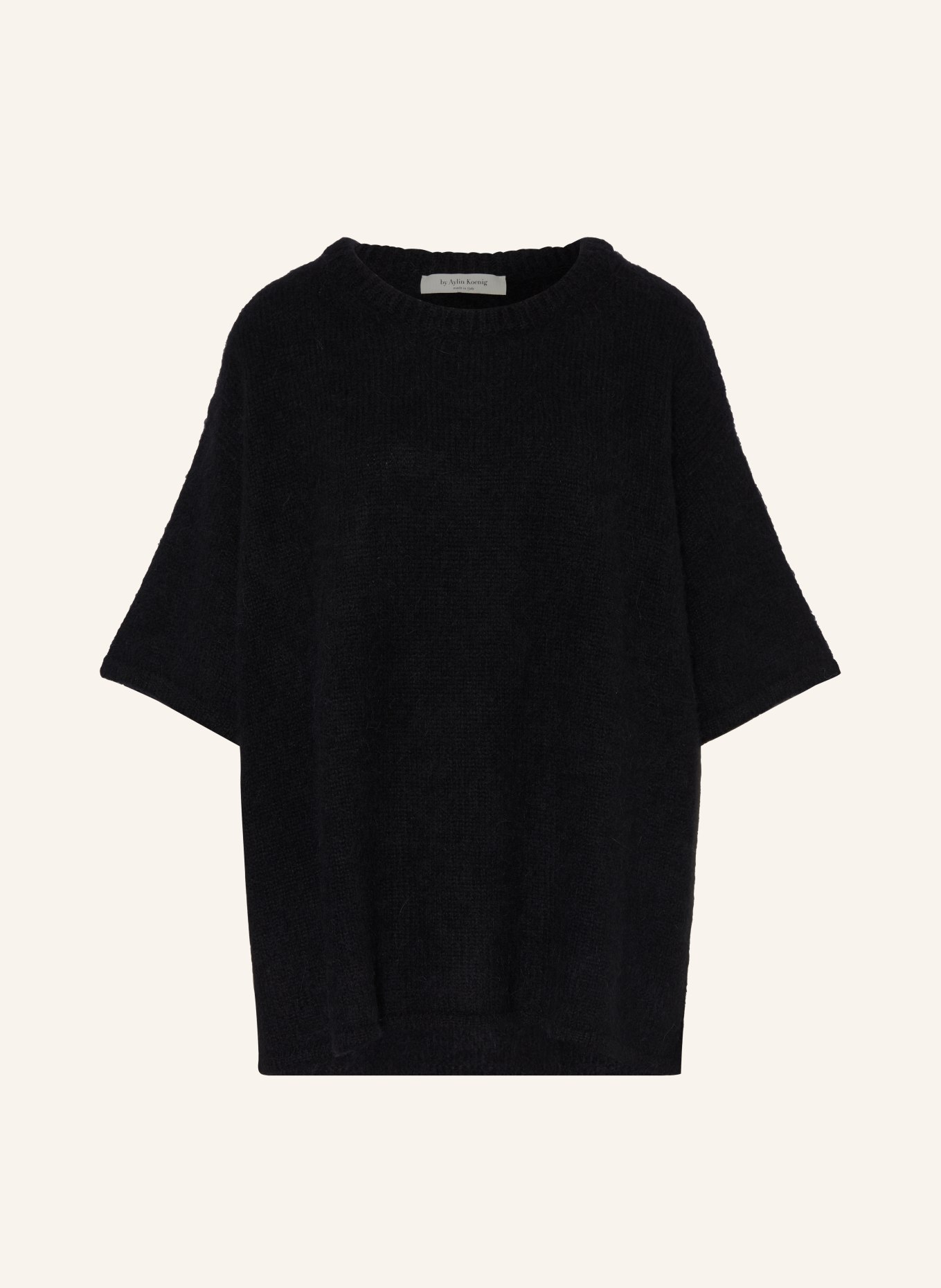 by Aylin Koenig Oversized knit shirt HARRY made of alpaca, Color: BLACK (Image 1)