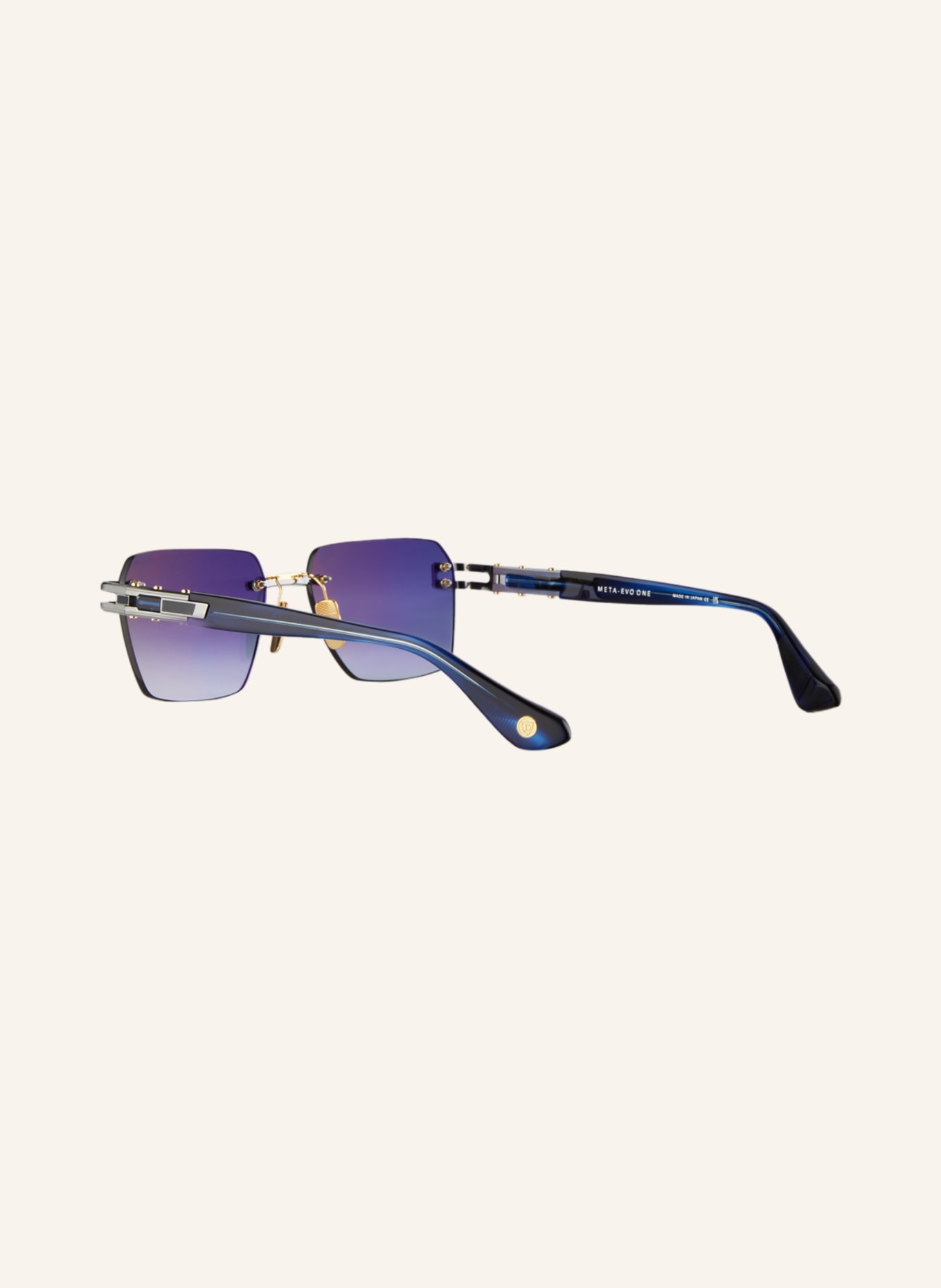 DITA Sunglasses META-ECO ONE, Color: 4100B1 - SILVER/BLUE GRADIENT (Image 3)