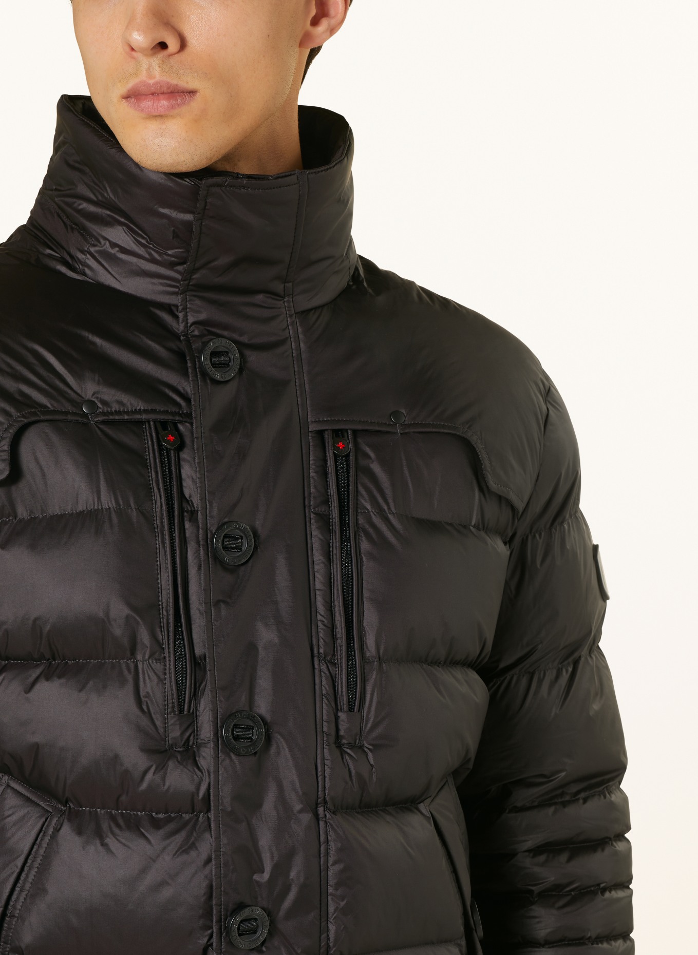 WELLENSTEYN Quilted jacket STARSTREAM with removable hood and faux fur, Color: BLACK (Image 6)