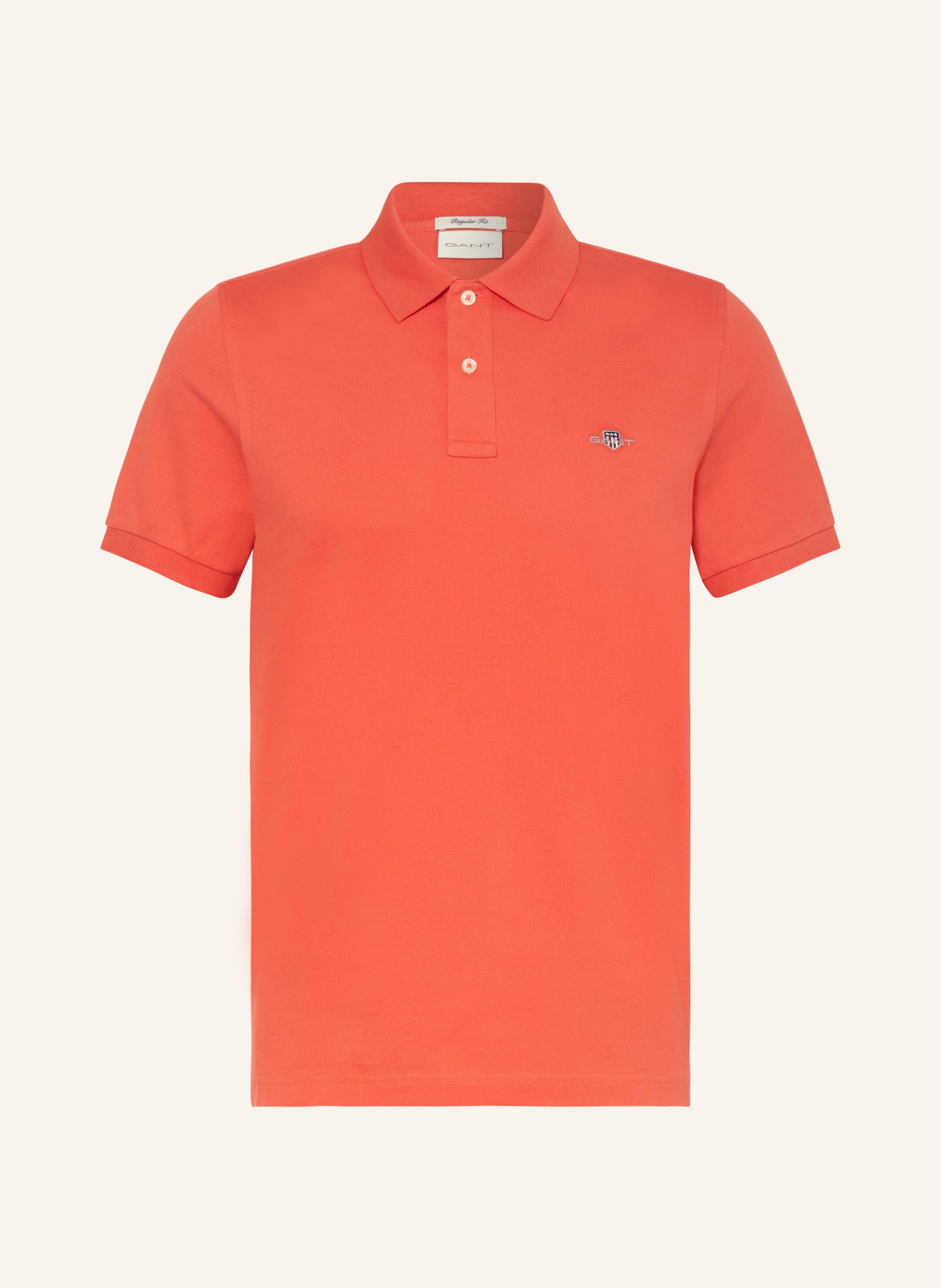 GANT Piqué-Poloshirt Regular Fit, Farbe: ORANGE (Bild 1)