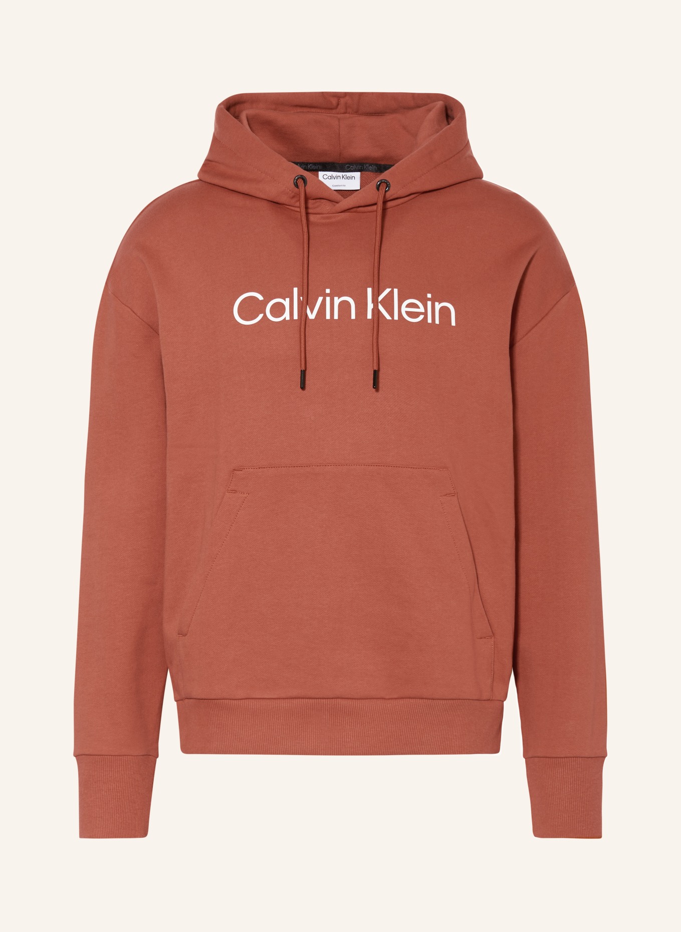 Calvin Klein Hoodie, Color: DARK ORANGE (Image 1)
