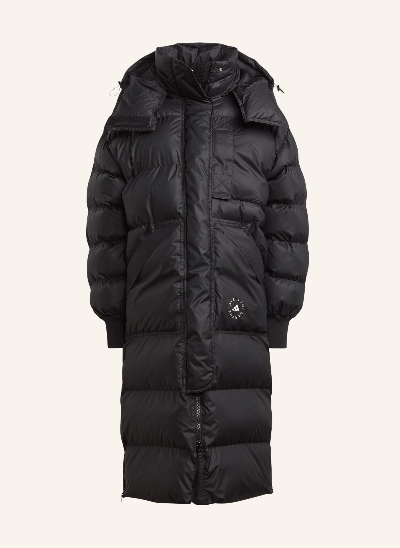 adidas by Stella McCartney Quilted coat, Color: BLACK (Image 1)