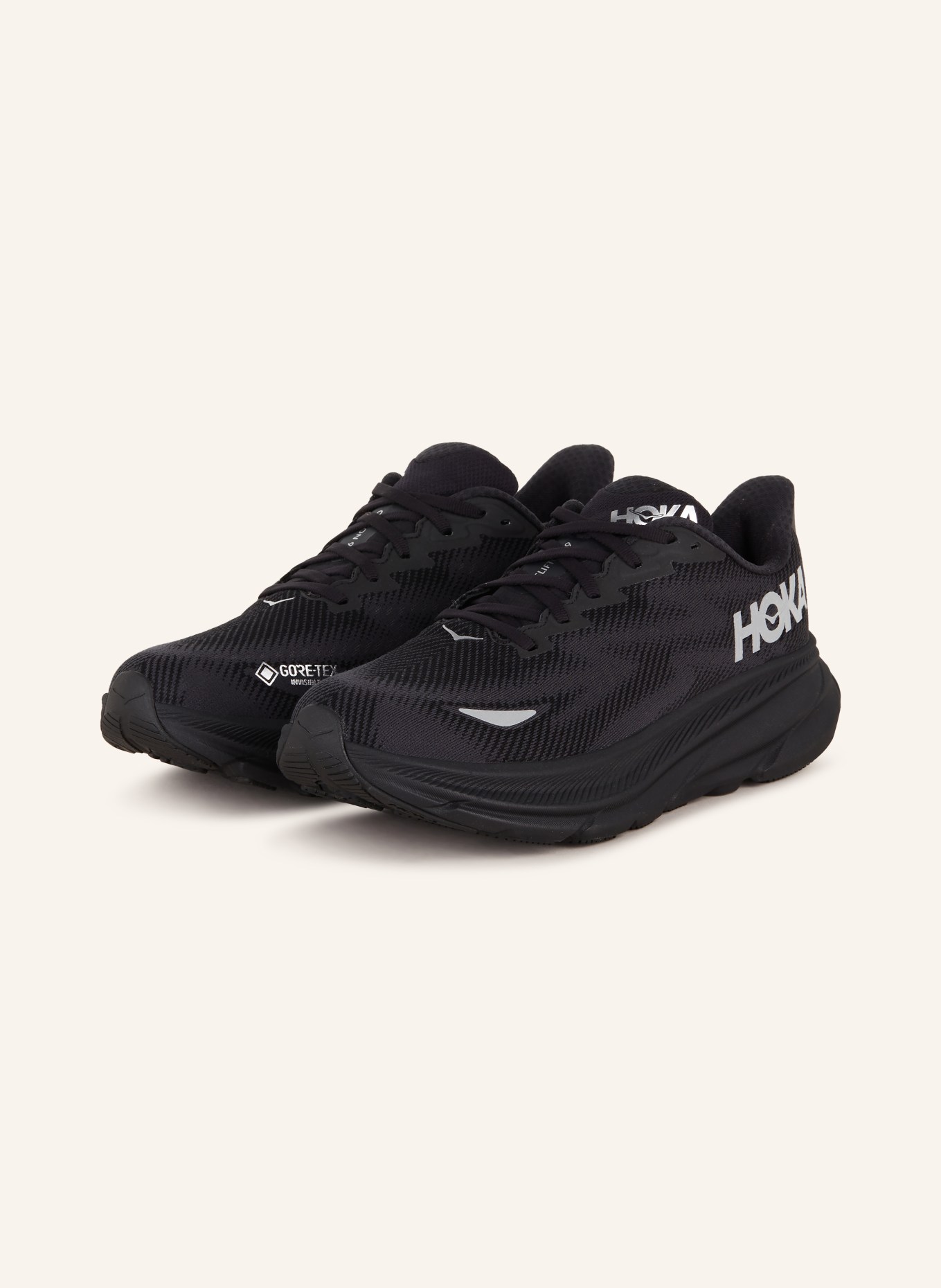 HOKA Running shoes CLIFTON9, Color: BLACK (Image 1)