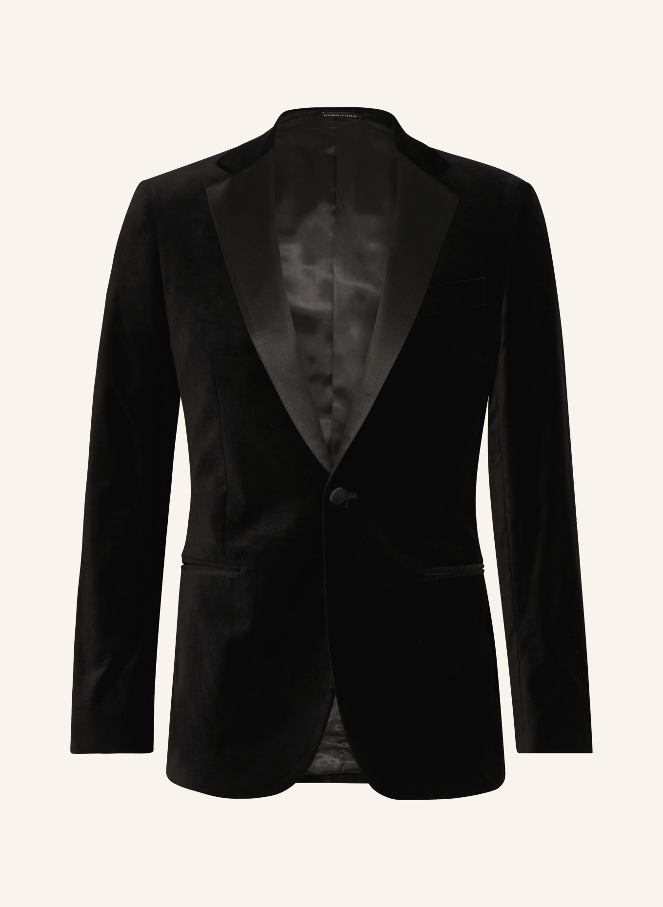 REISS Smoking-Sakko ACE Regular Fit aus Samt, Farbe: SCHWARZ(Bild null)