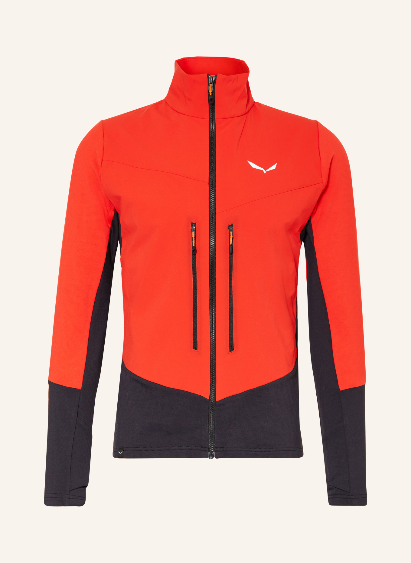 SALEWA Mid-layer jacket ORTLES, Color: RED/ BLACK (Image 1)