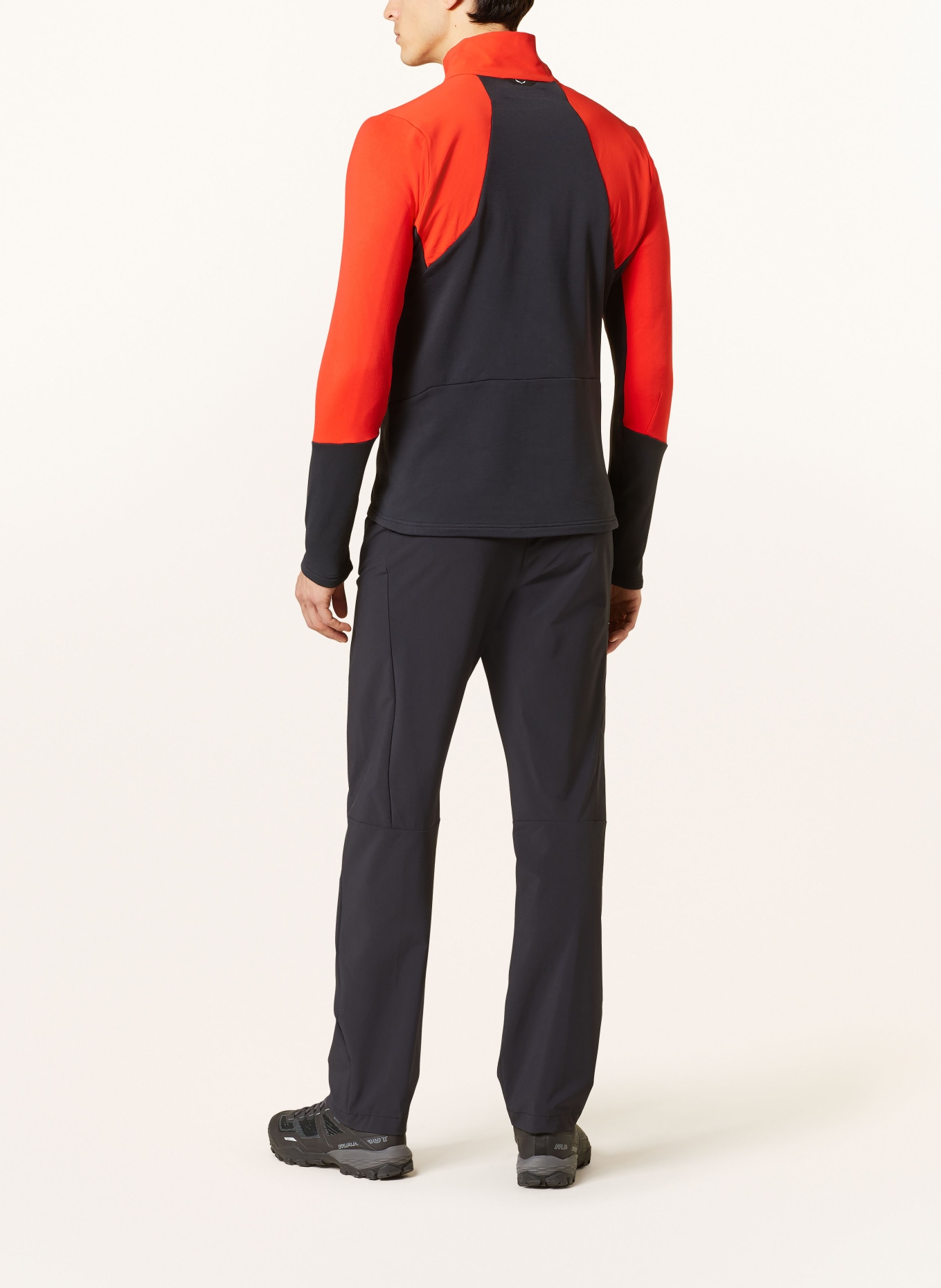 SALEWA Mid-layer jacket ORTLES, Color: RED/ BLACK (Image 3)