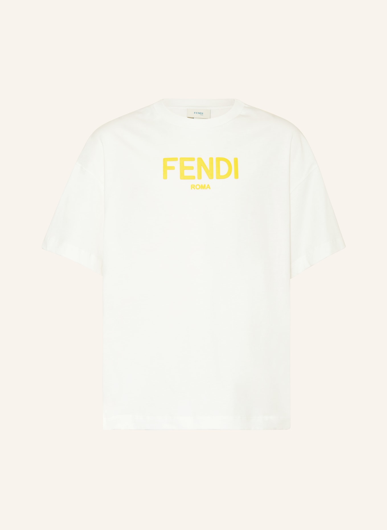 FENDI T-shirt, Kolor: BIAŁY/ ŻÓŁTY (Obrazek 1)