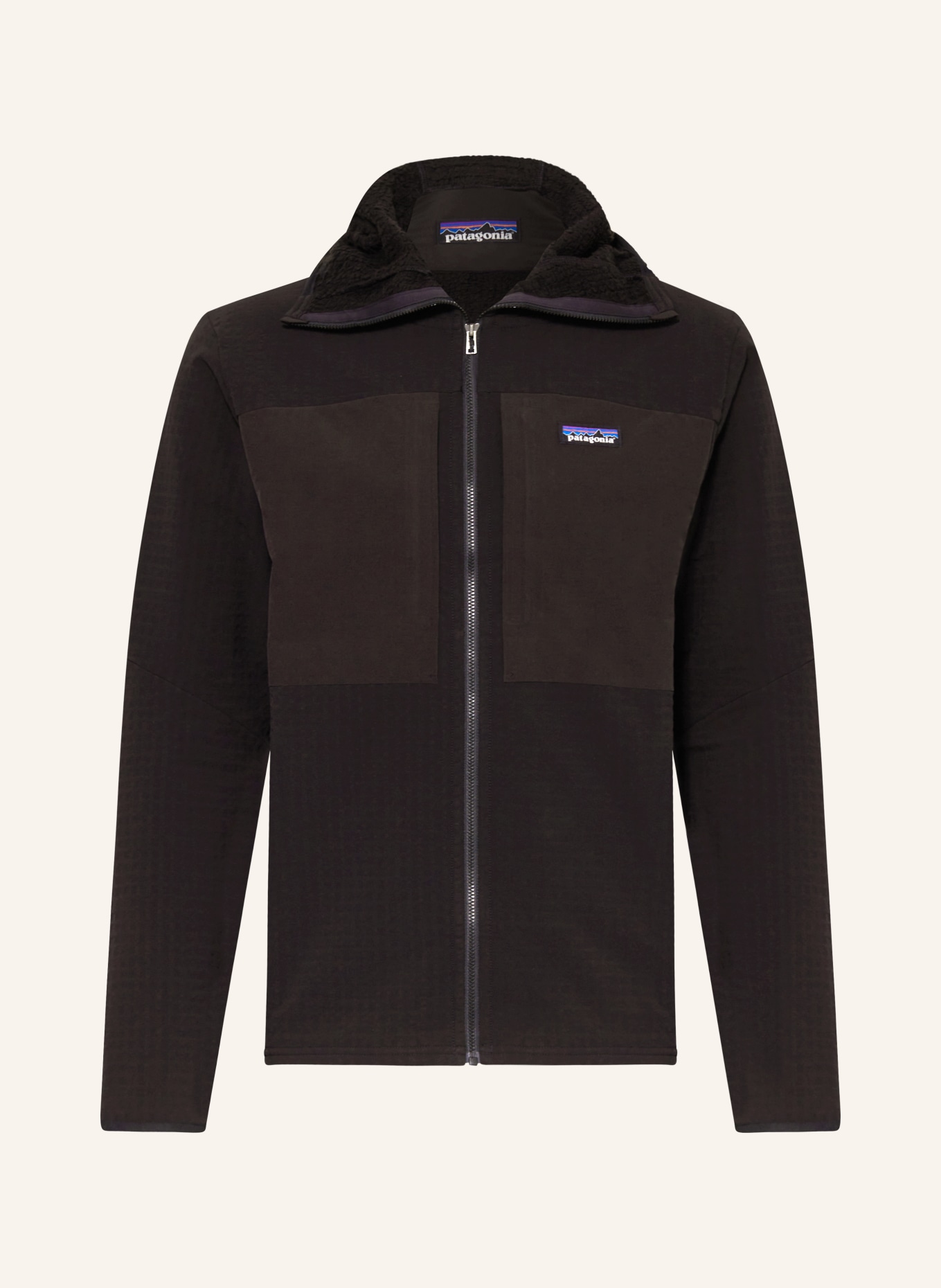 patagonia Outdoor jacket R2® TechFace, Color: BLACK (Image 1)