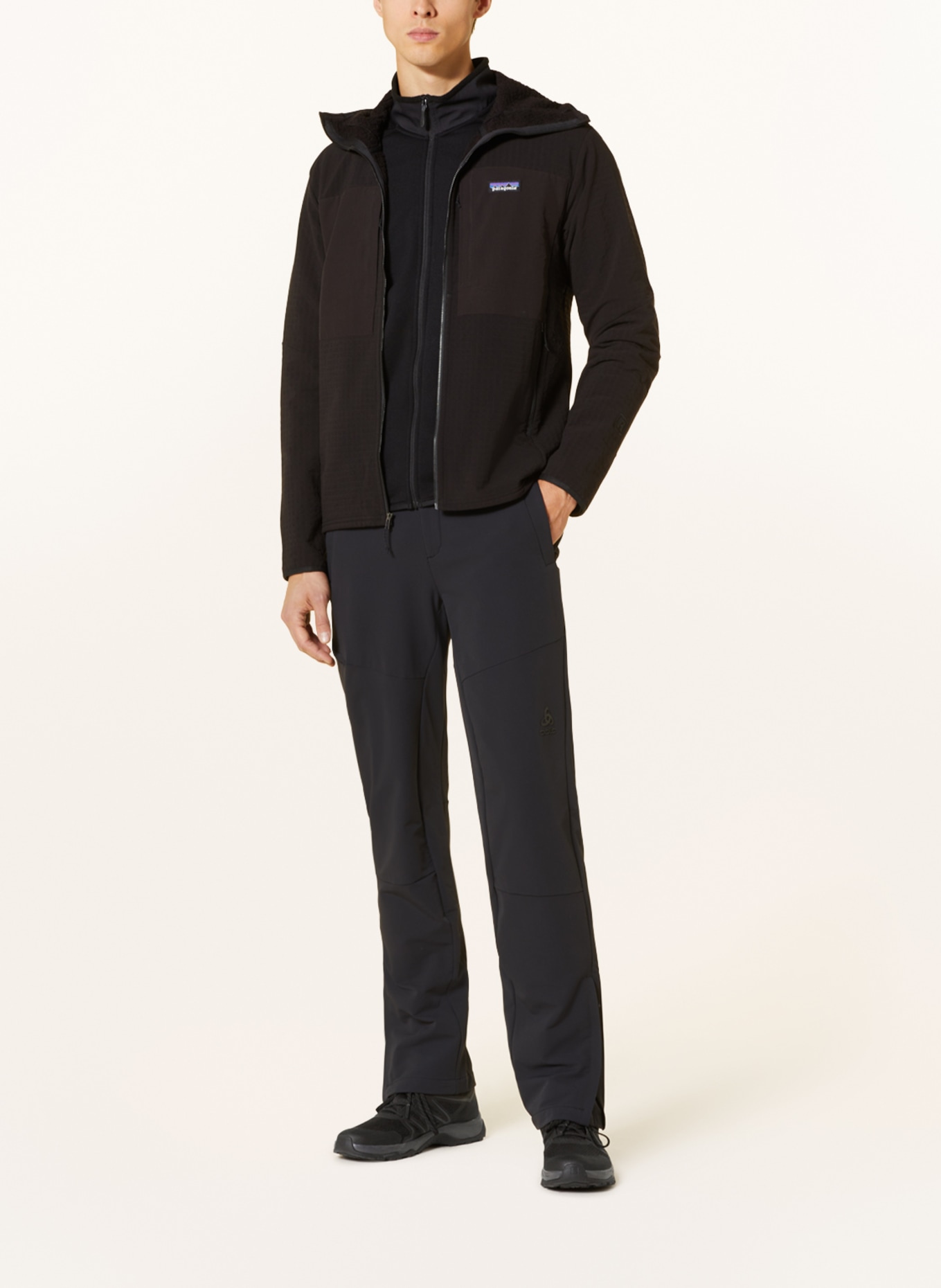 patagonia Outdoor jacket R2® TechFace, Color: BLACK (Image 2)