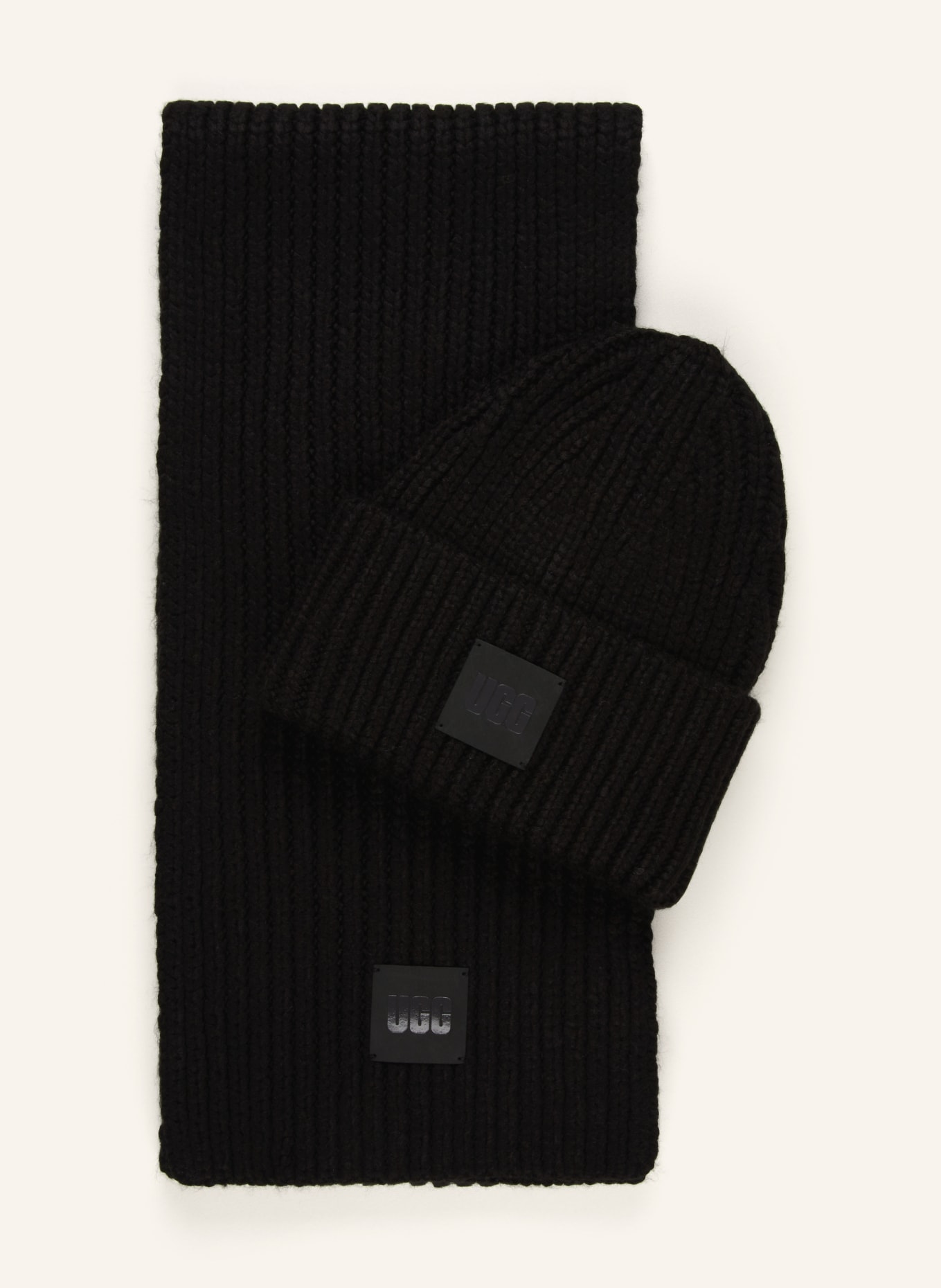 UGG Set: Scarf and hat, Color: BLACK (Image 1)