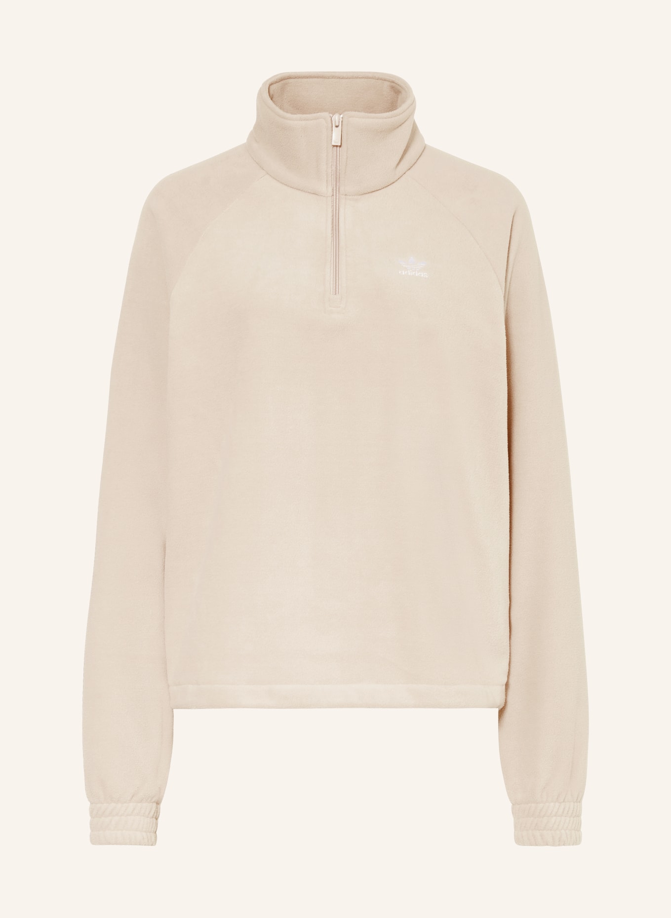 adidas Originals Fleece half-zip sweater, Color: BEIGE (Image 1)
