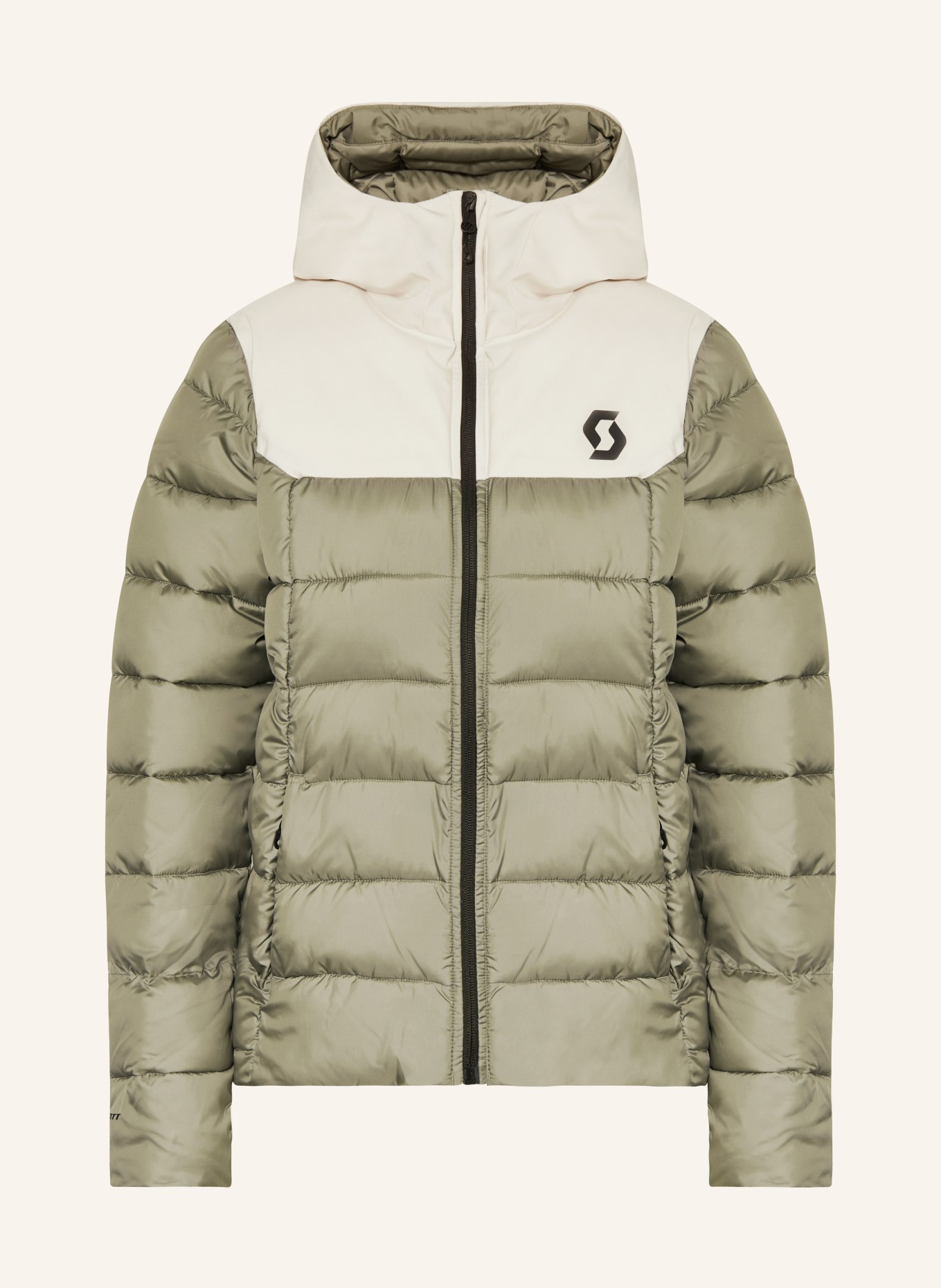SCOTT Quilted jacket INSULOFT WARM, Color: CREAM/ GRAY (Image 1)