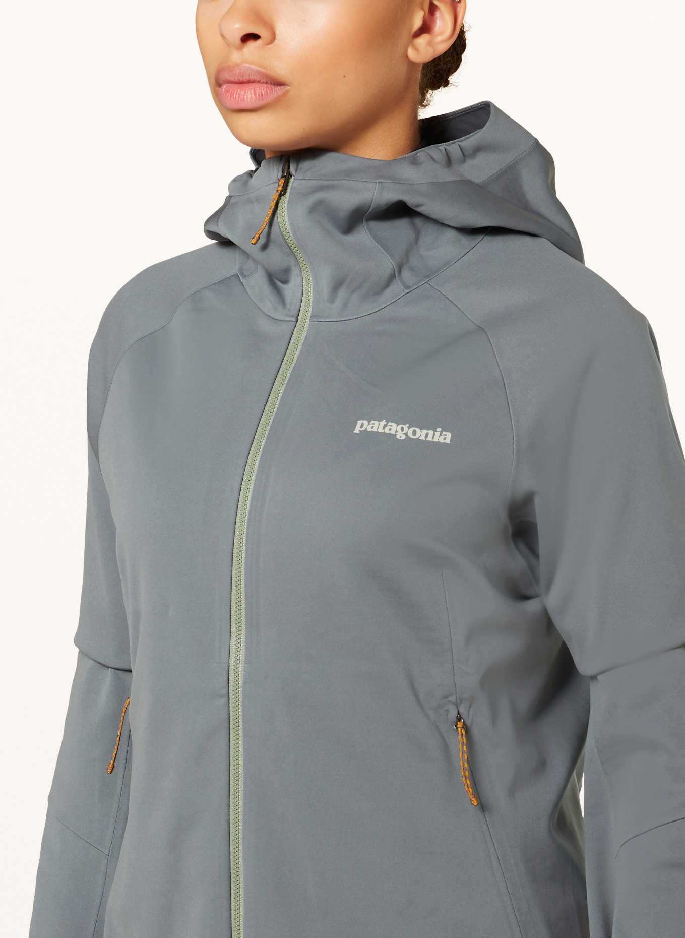 patagonia Cross country ski jacket UPSTRIDE in teal