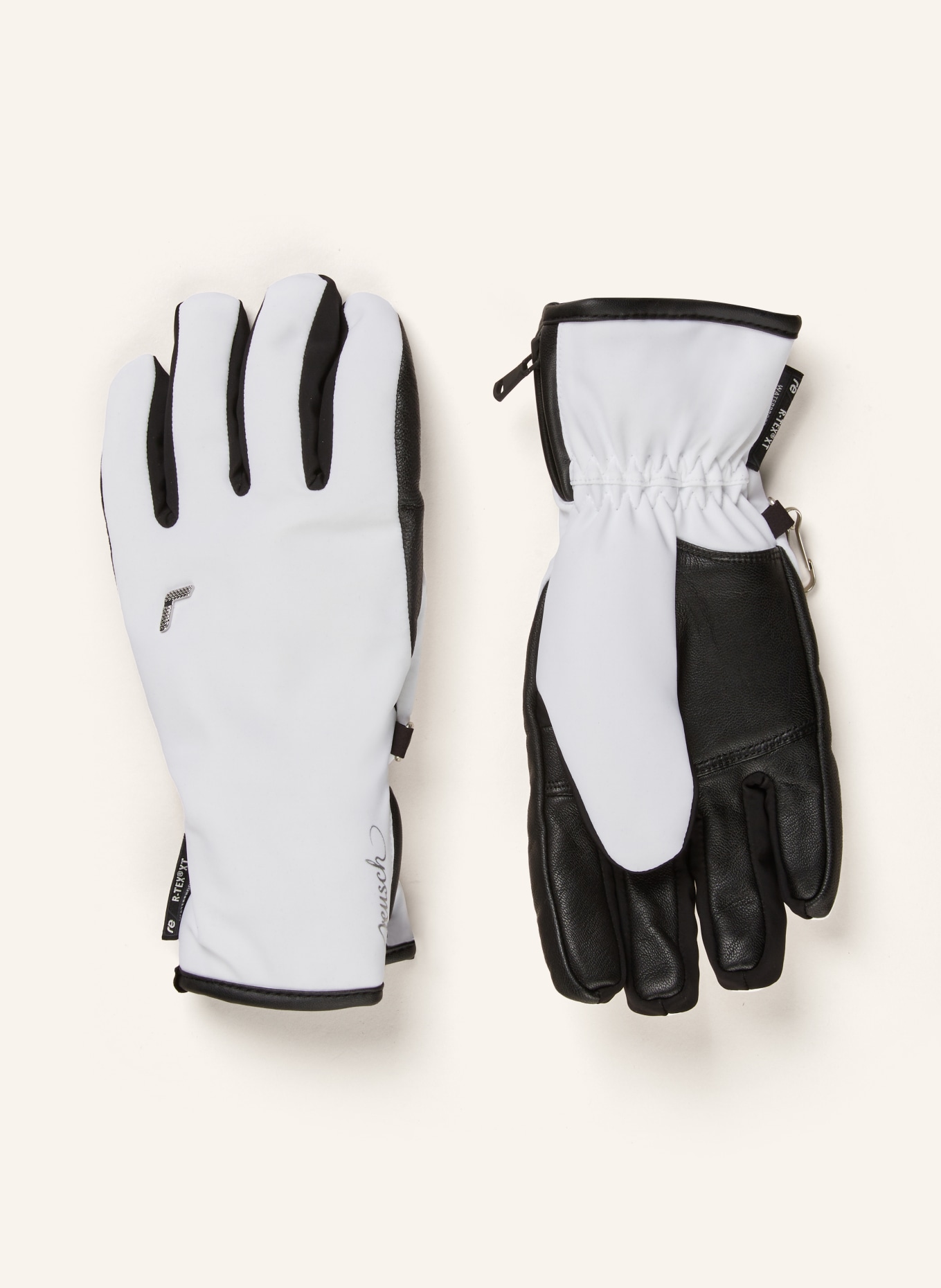 reusch Lyžařské rukavice TIFFANY R-TEX® XT, Barva: BÍLÁ/ ČERNÁ (Obrázek 1)
