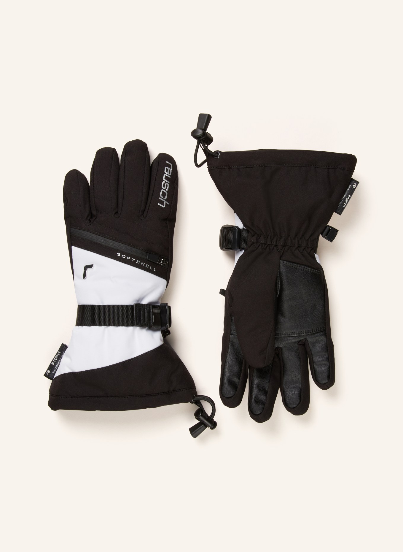 reusch Ski gloves DEMI R-TEX® XT, Color: BLACK/ WHITE (Image 1)