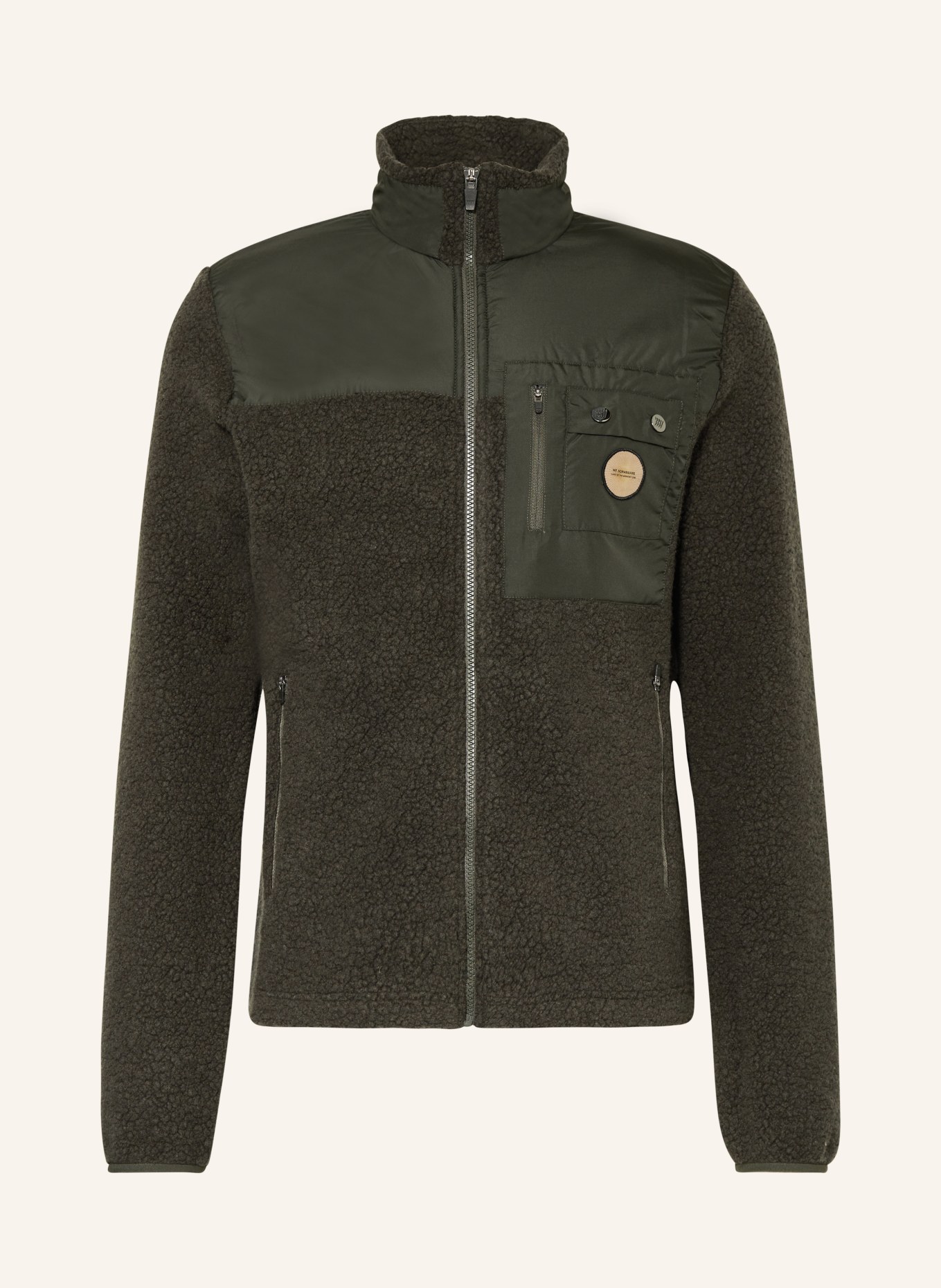 WE NORWEGIANS Fleece jacket ALTA in merino wool, Color: OLIVE (Image 1)