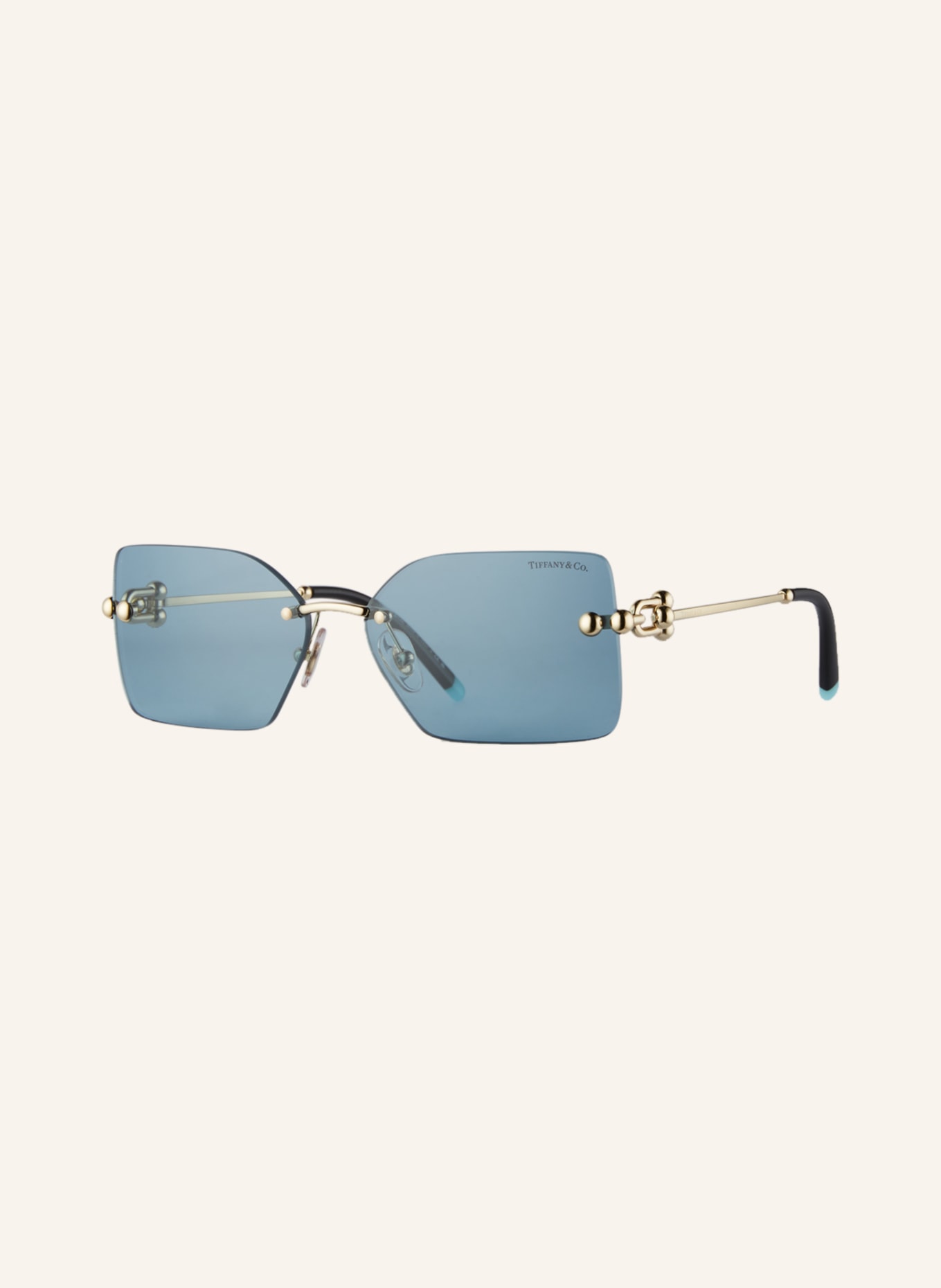 TIFFANY & Co. Sunglasses TF3088, Color: 617680 - GOLD/BLUE (Image 1)