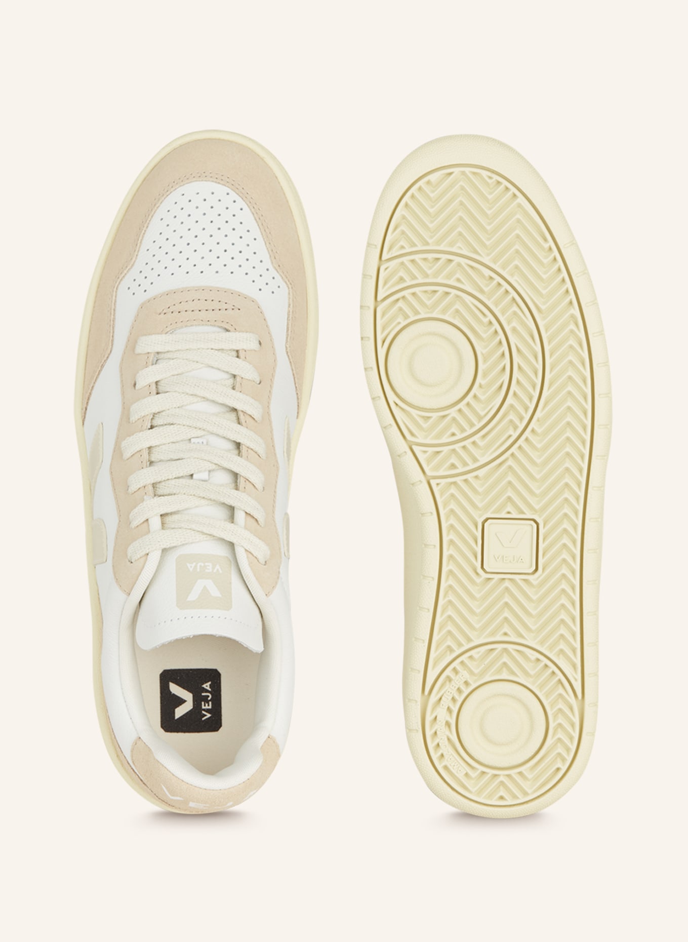VEJA Sneakers V-90, Color: WHITE/ BEIGE (Image 5)