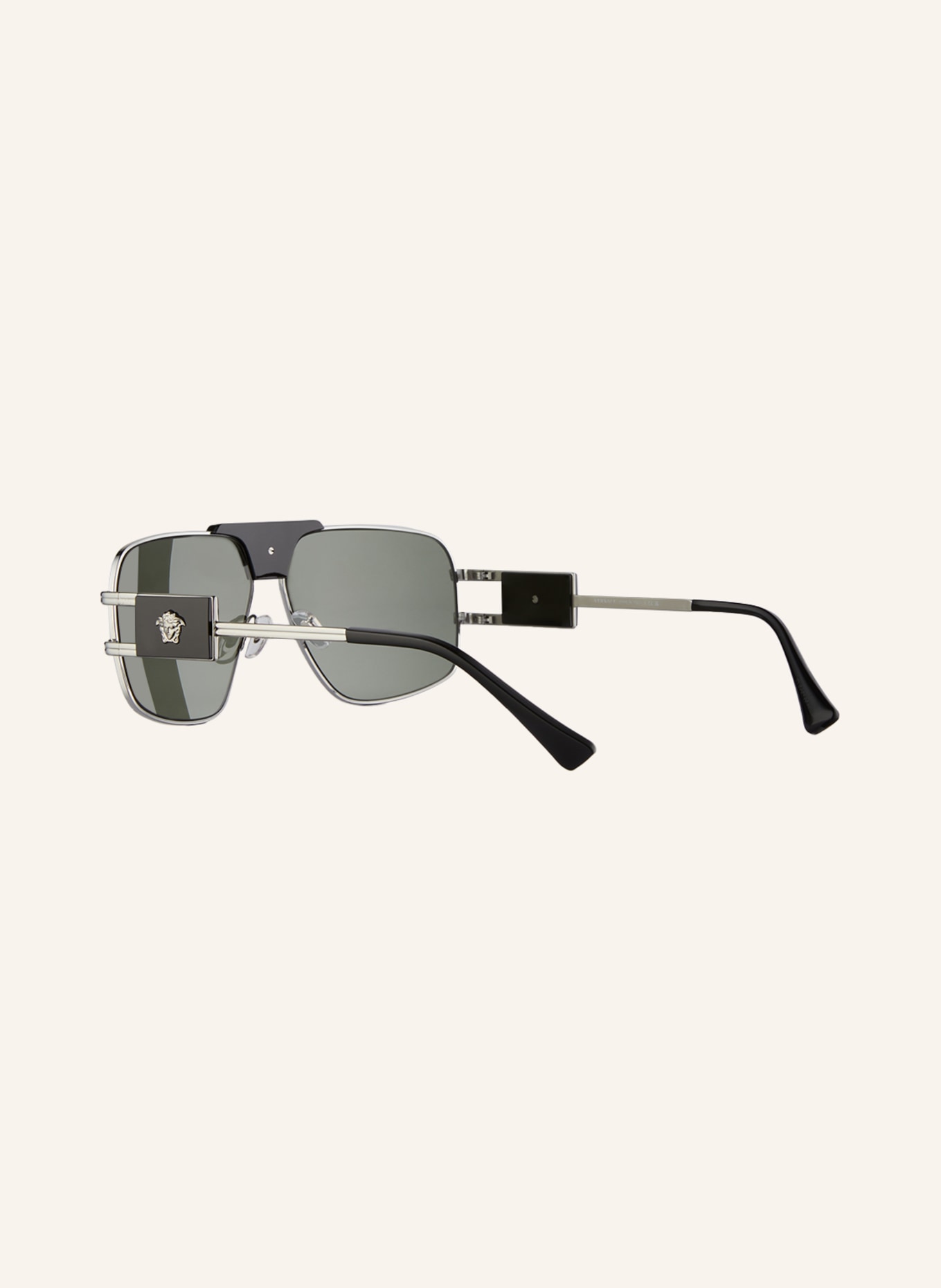 VERSACE Sunglasses VE2251, Color: 1001/2 - GRAY/ GREEN (Image 4)