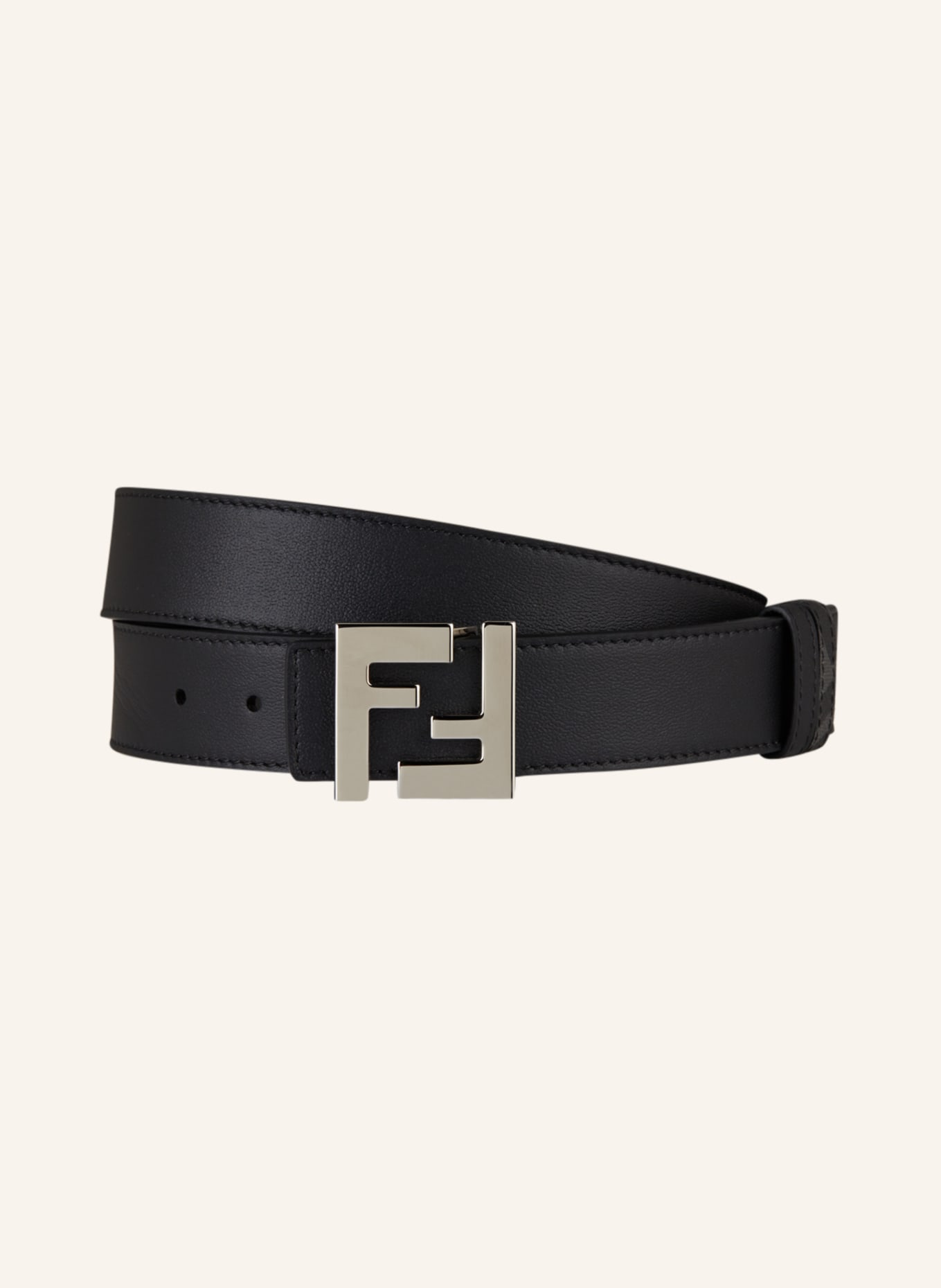 FENDI Reversible belt, Color: GRAY/ DARK GRAY (Image 1)