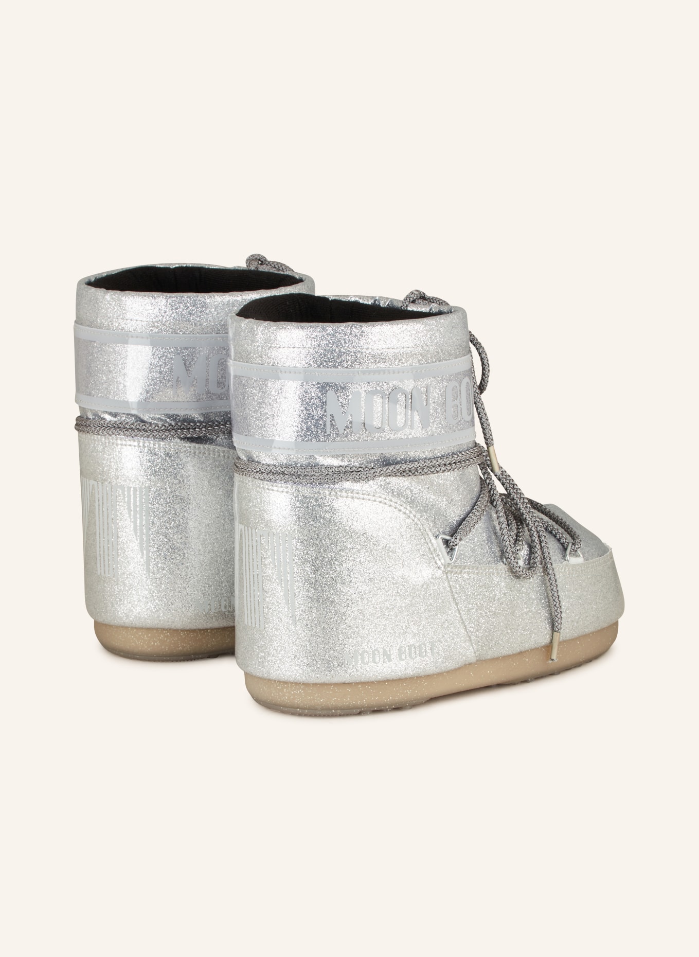 MOON BOOT Moon Boots ICON LOW GLITTER, Farbe: SILBER (Bild 2)