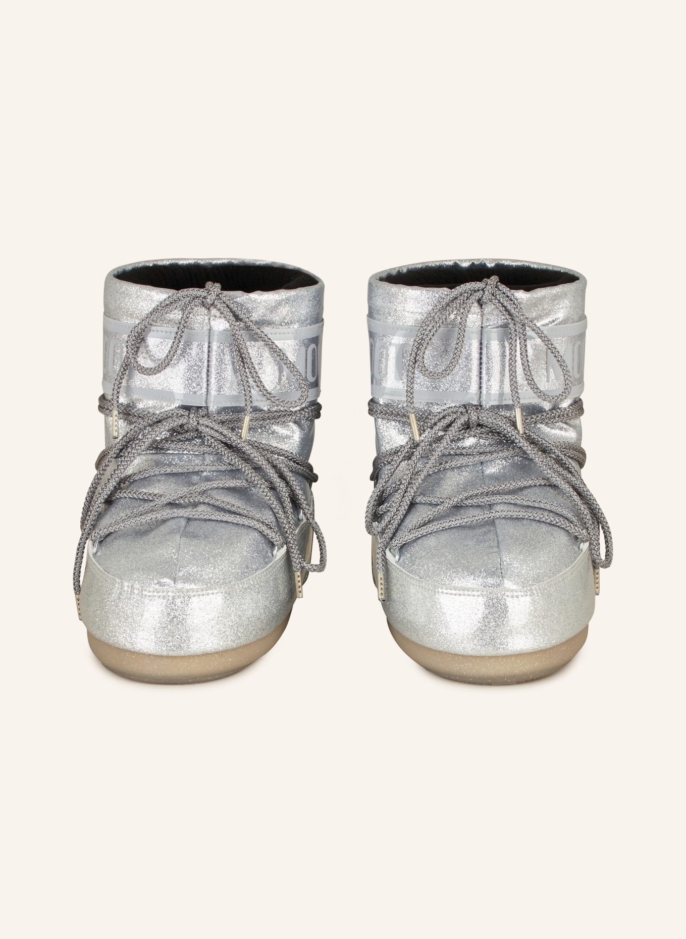 MOON BOOT Moon Boots ICON LOW GLITTER, Kolor: SREBRNY (Obrazek 3)