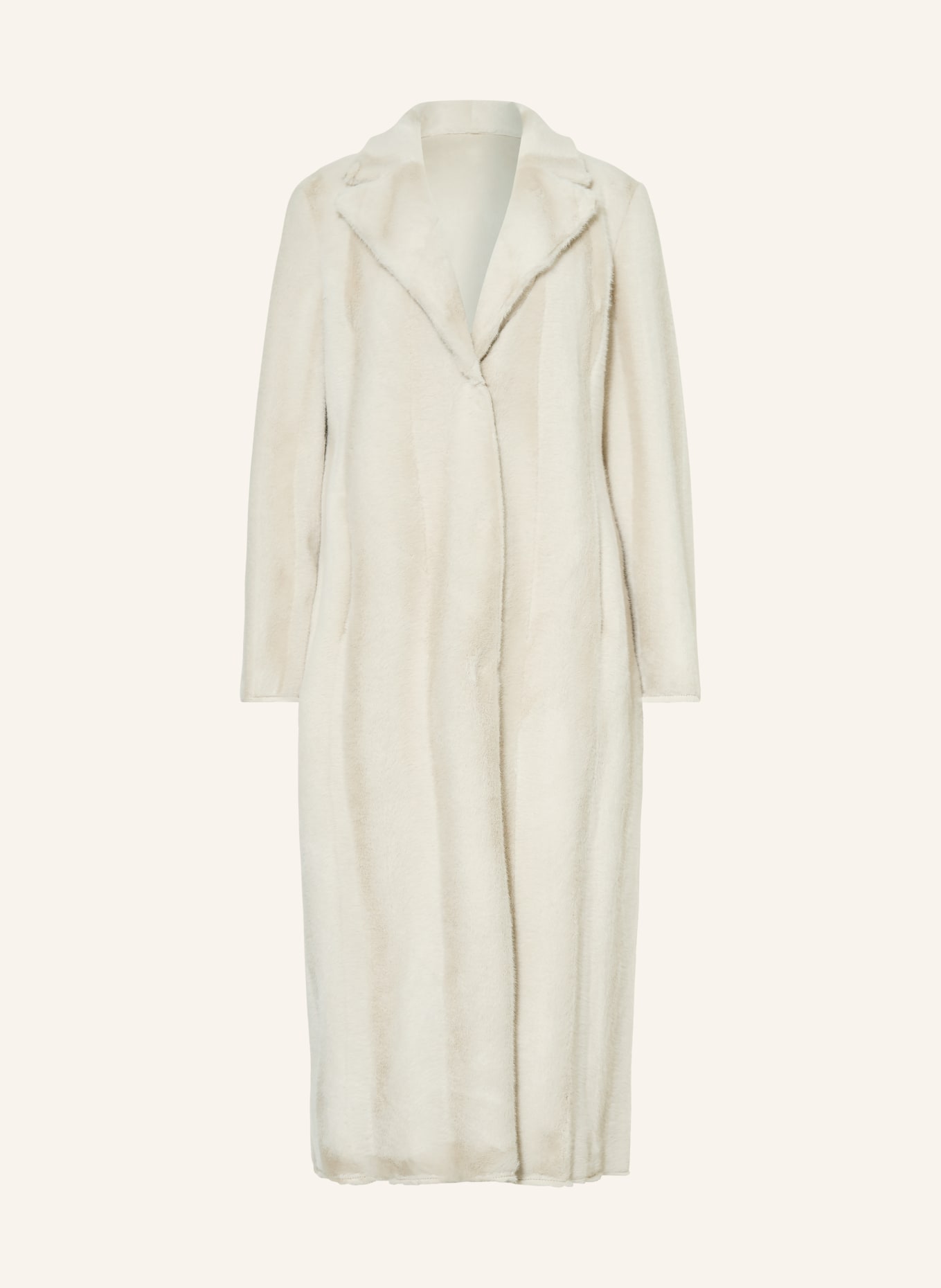 BEAUMONT Płaszcz UNA ze sztucznego futra, dwustronna, Kolor: JASNOCZARY (Obrazek 1)