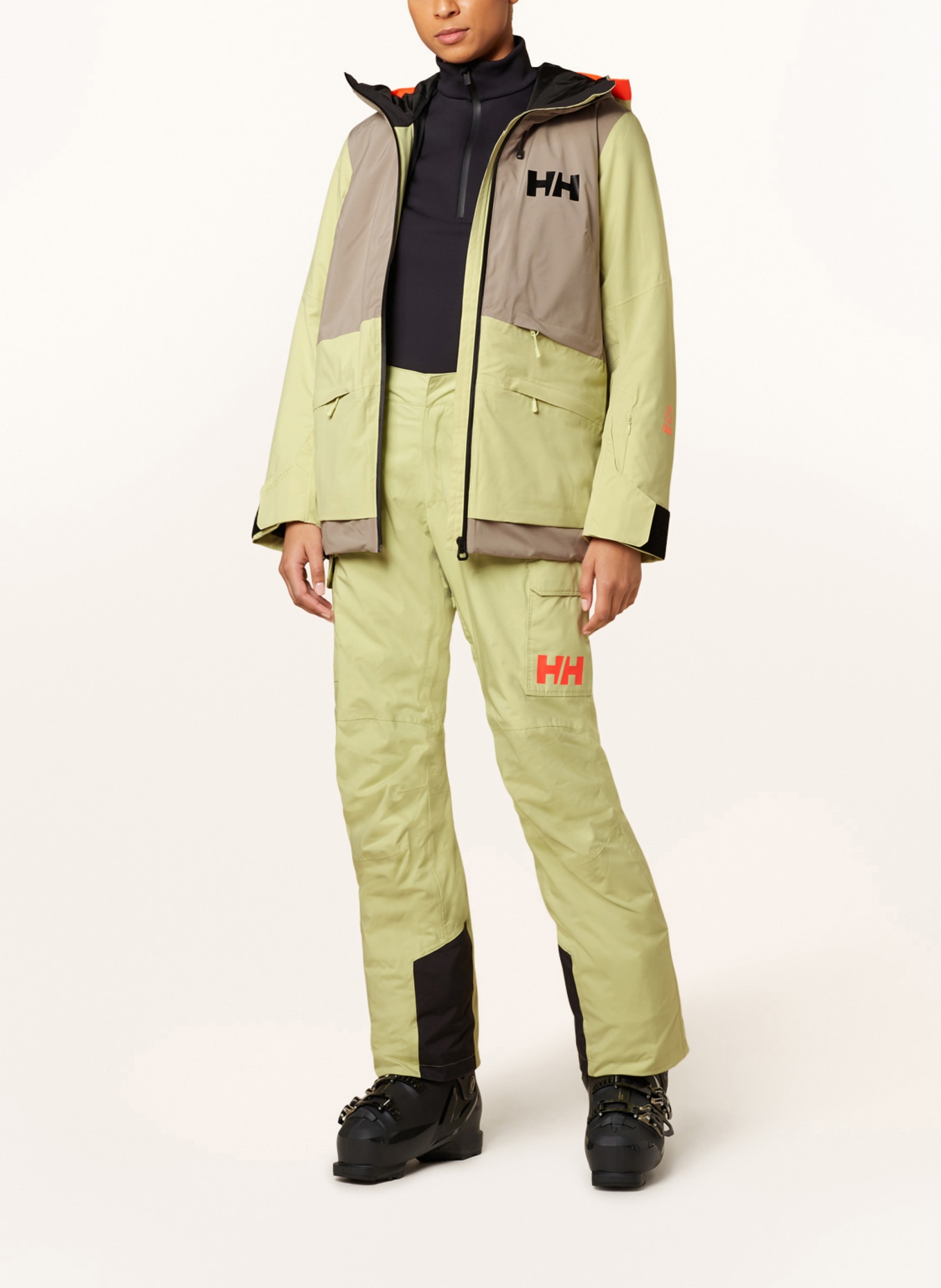 HELLY HANSEN Ski pants SWITCH CARGO, Color: LIGHT GREEN (Image 2)