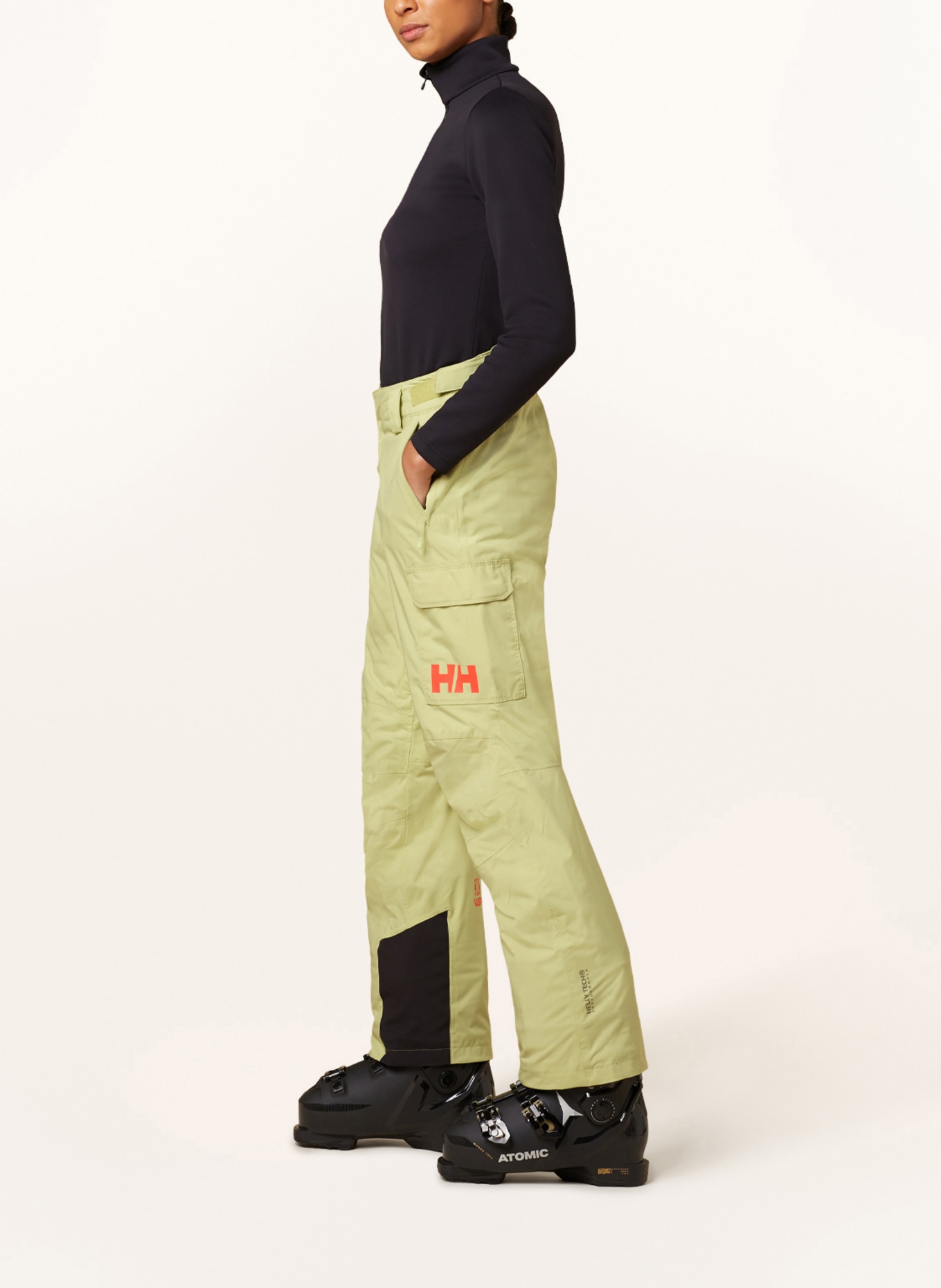 HELLY HANSEN Ski pants SWITCH CARGO, Color: LIGHT GREEN (Image 4)