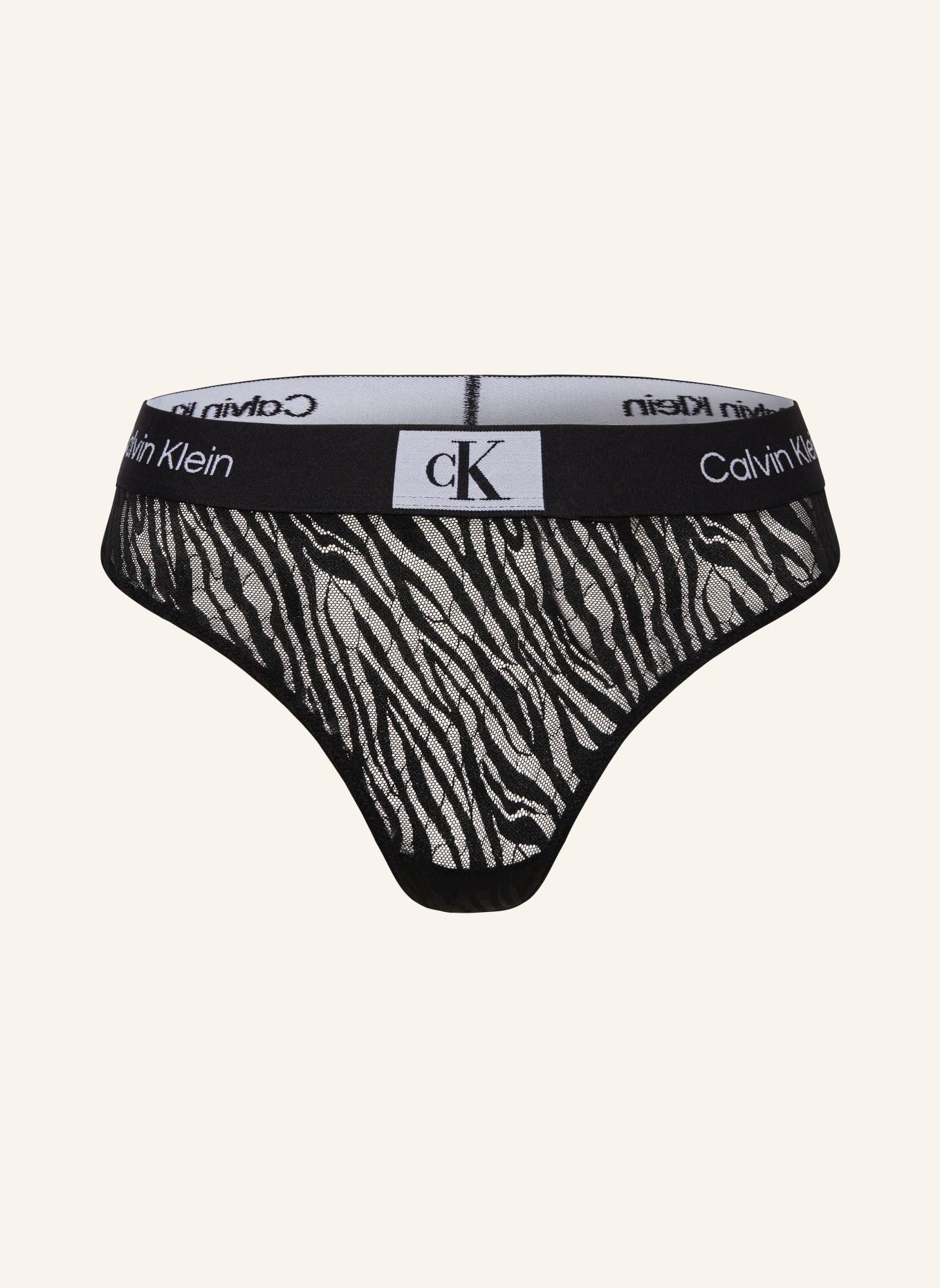 Calvin Klein Stringi CK96, Kolor: CZARNY (Obrazek 1)