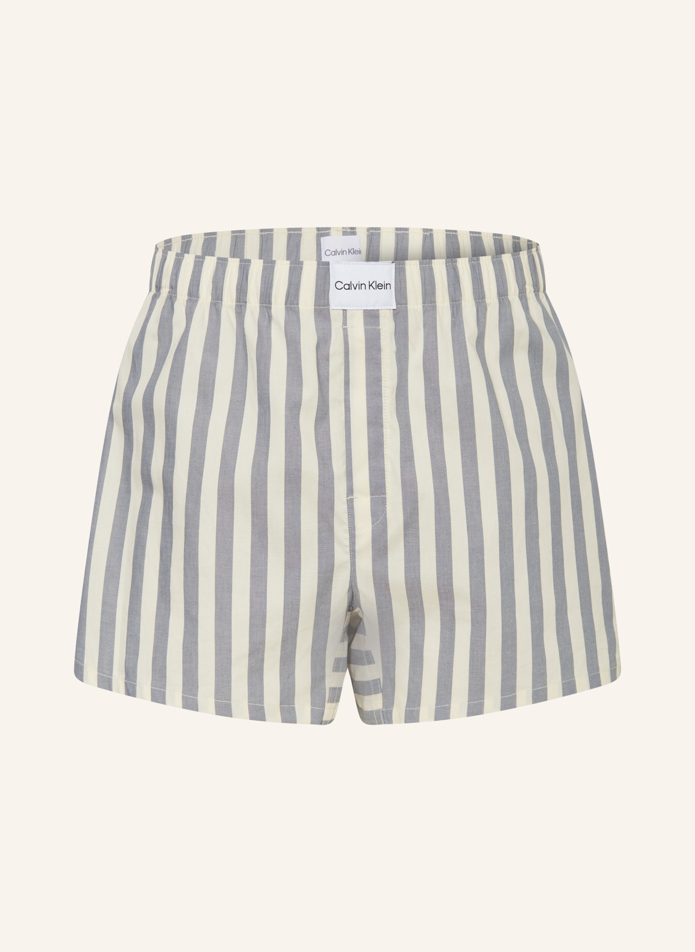 Calvin Klein Pajama shorts PURE COTTON, Color: WHITE/ GRAY (Image 1)