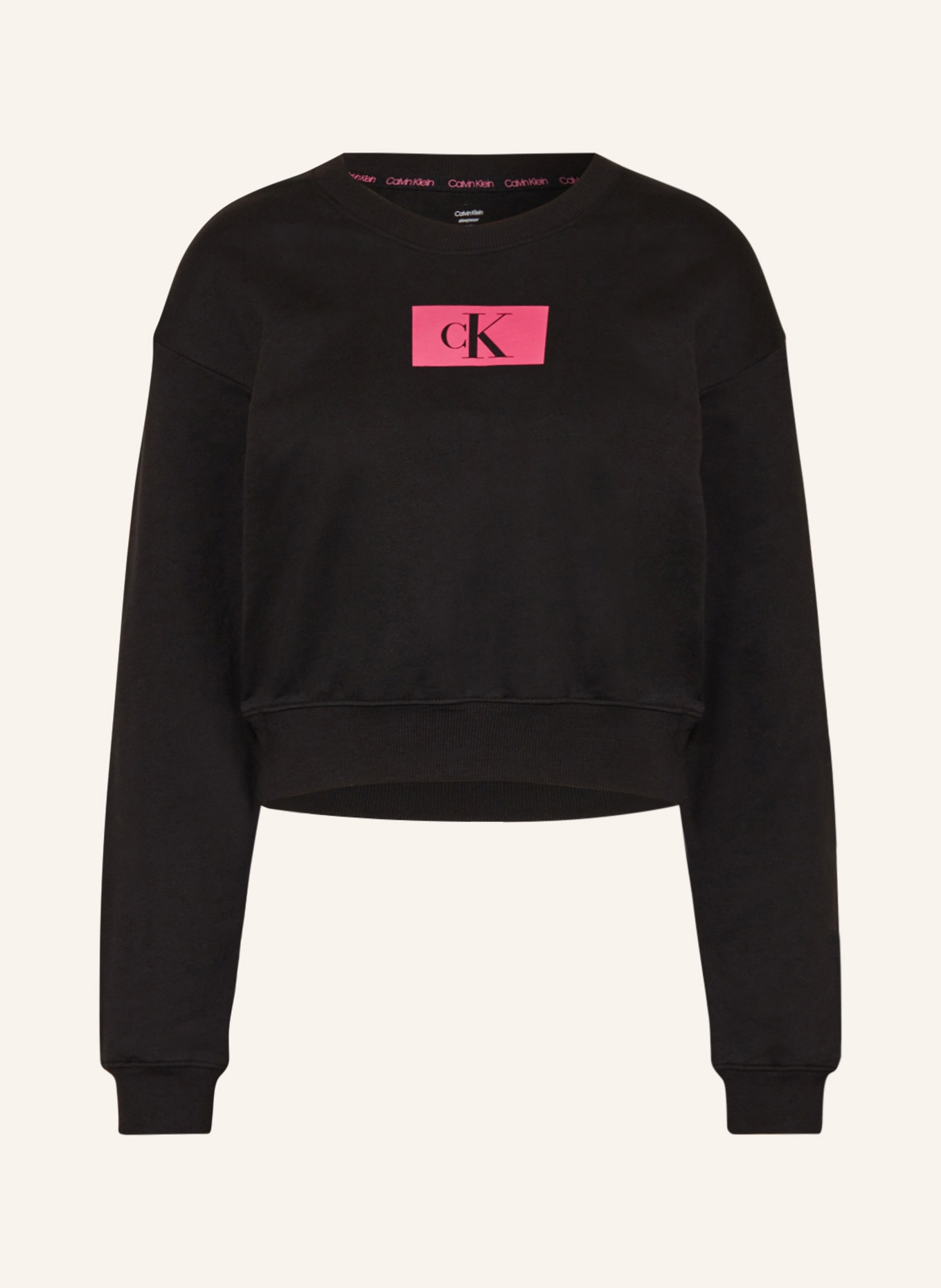 Calvin Klein Pohodlné domácí tričko CK96, Barva: ČERNÁ (Obrázek 1)