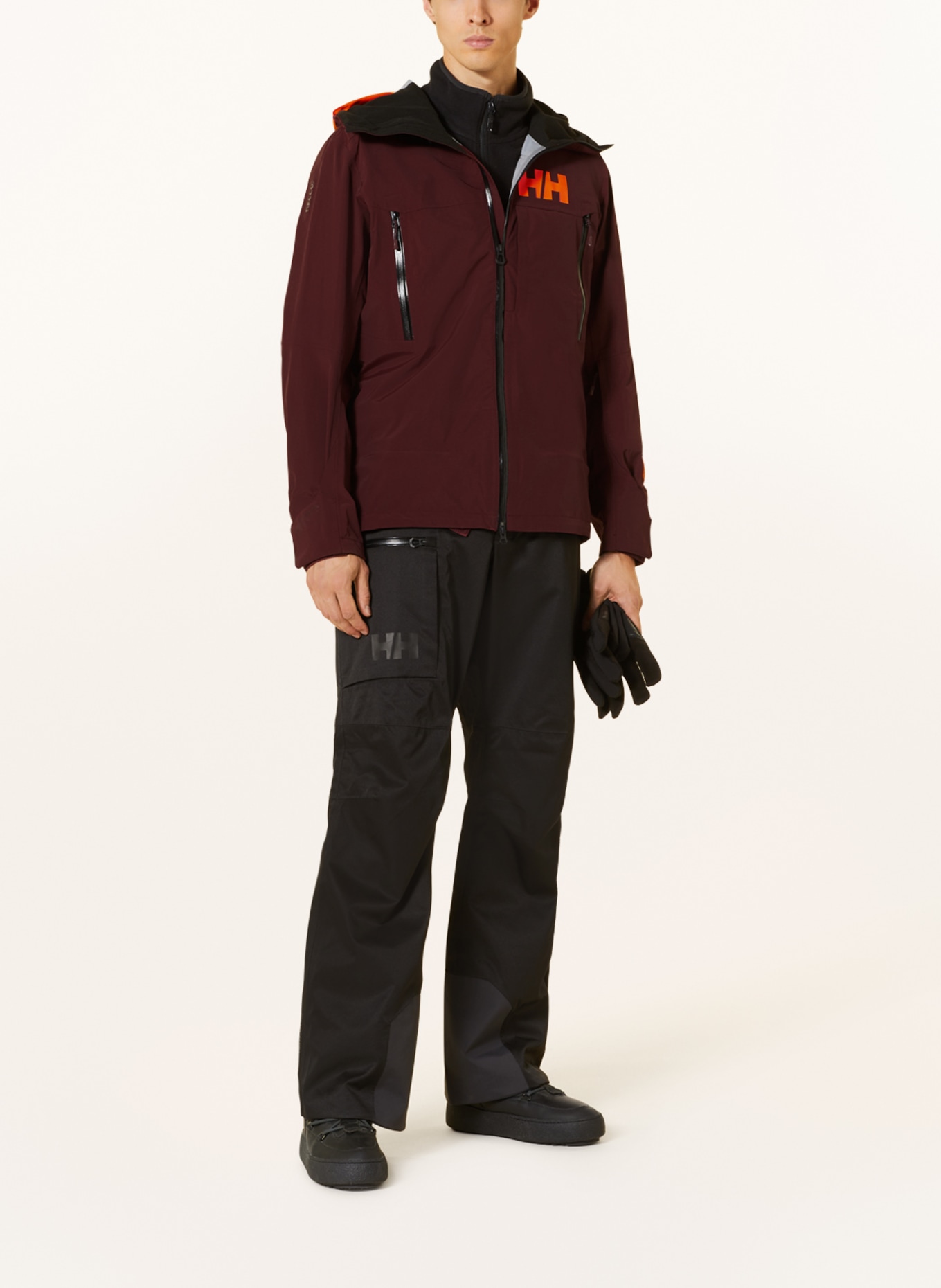 HELLY HANSEN Ski jacket SOGN SHELL 2.0 in dark red