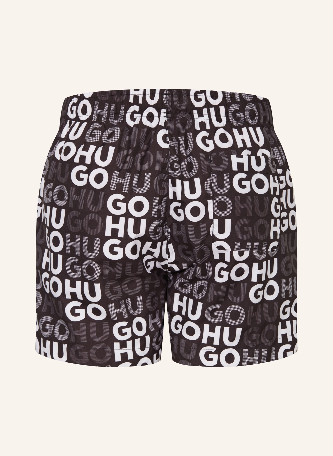 HUGO Swim shorts FAME, Color: BLACK/ WHITE (Image 2)