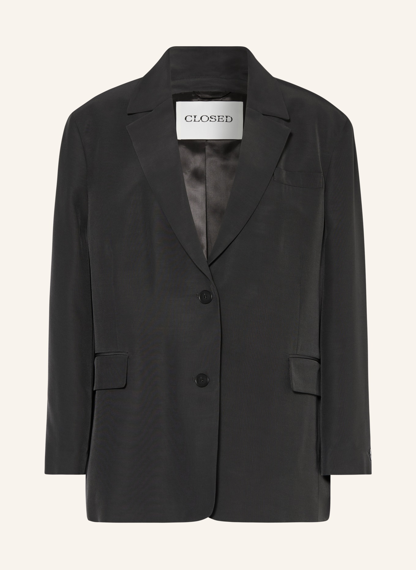 CLOSED Oversized blazer, Color: DARK GRAY (Image 1)