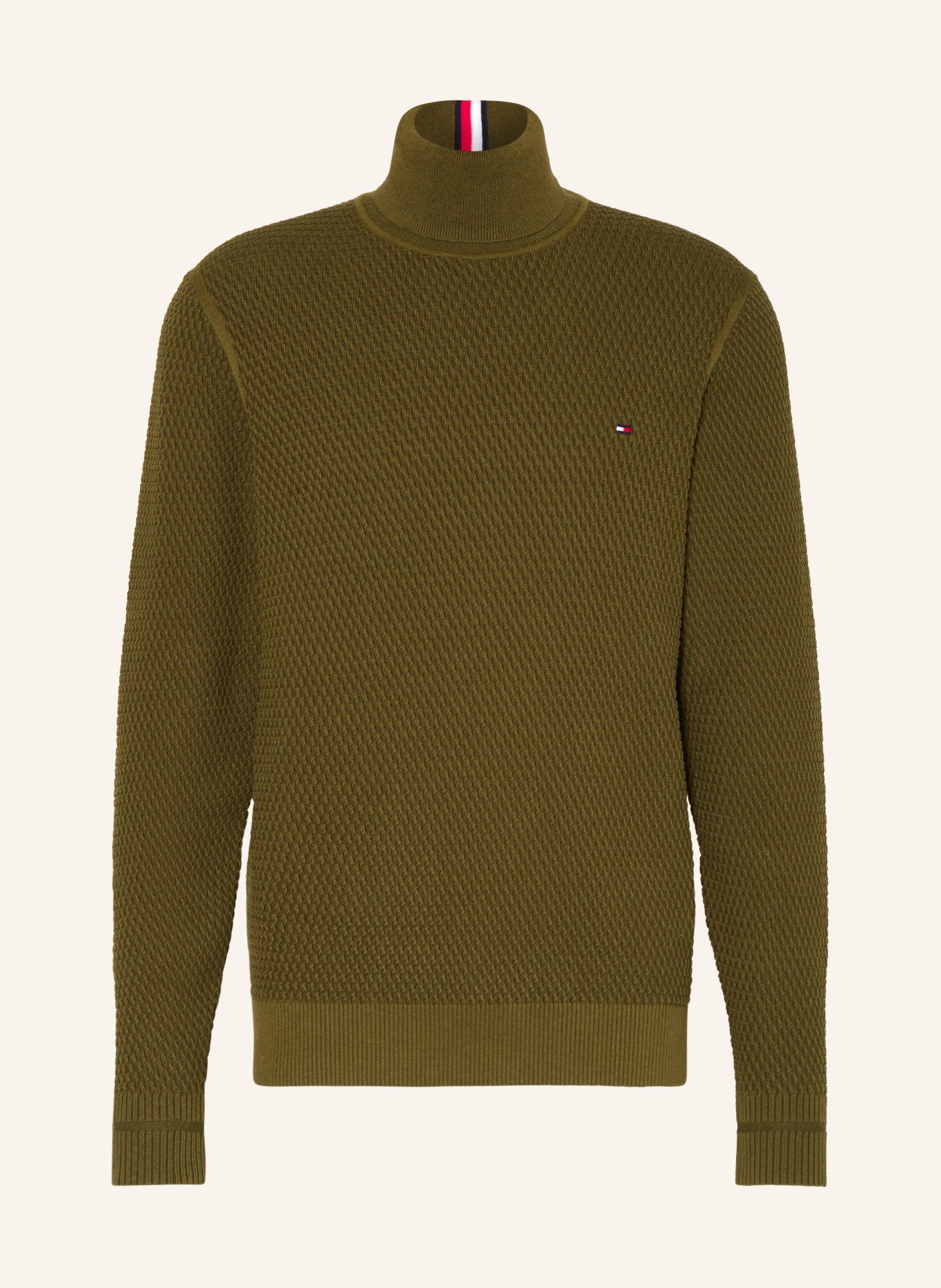 TOMMY HILFIGER Turtleneck sweater, Color: OLIVE (Image 1)