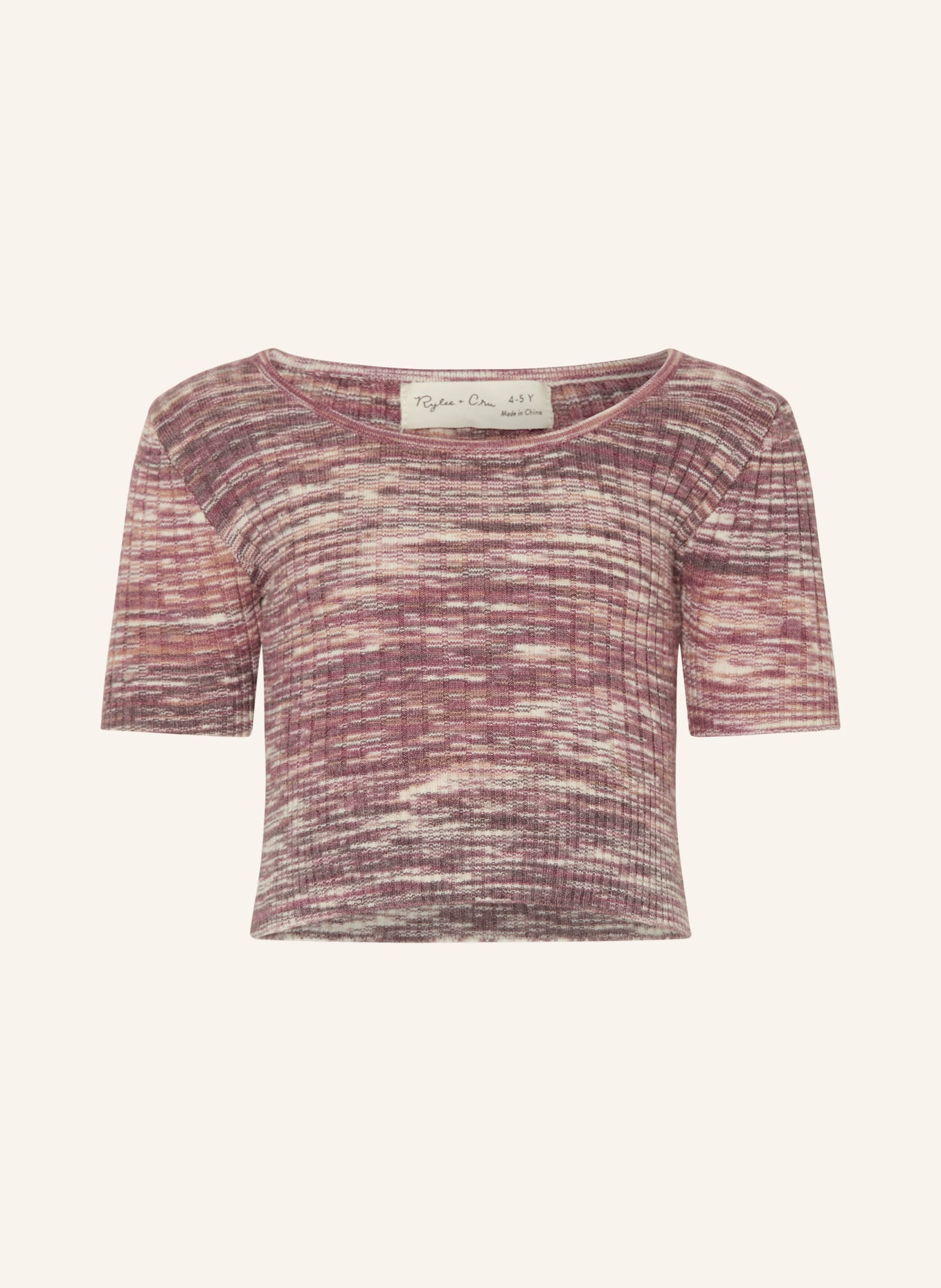 Rylee + Cru Strickshirt, Farbe: ALTROSA/ BEIGE (Bild 1)