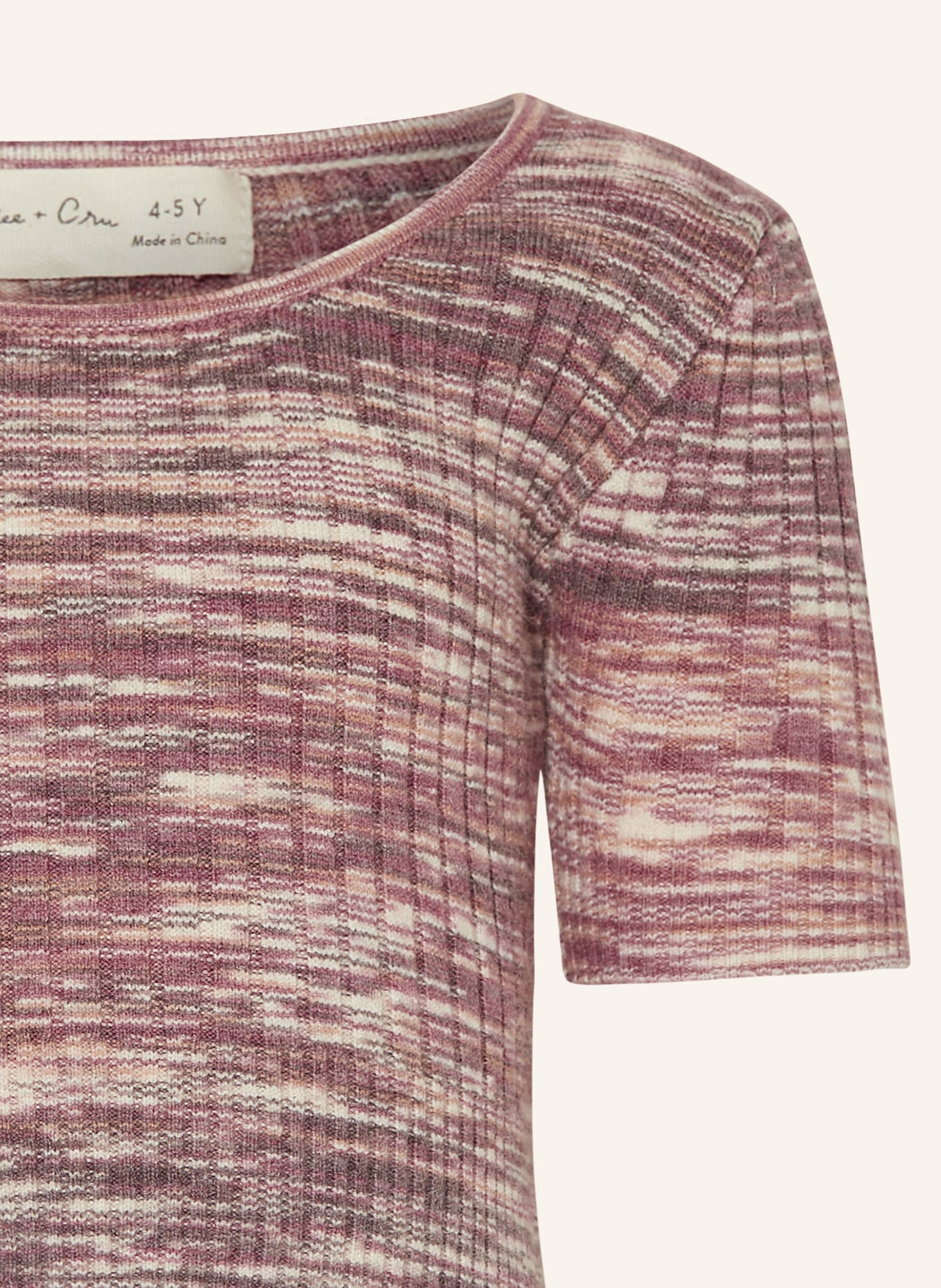 Rylee + Cru Strickshirt, Farbe: ALTROSA/ BEIGE (Bild 3)