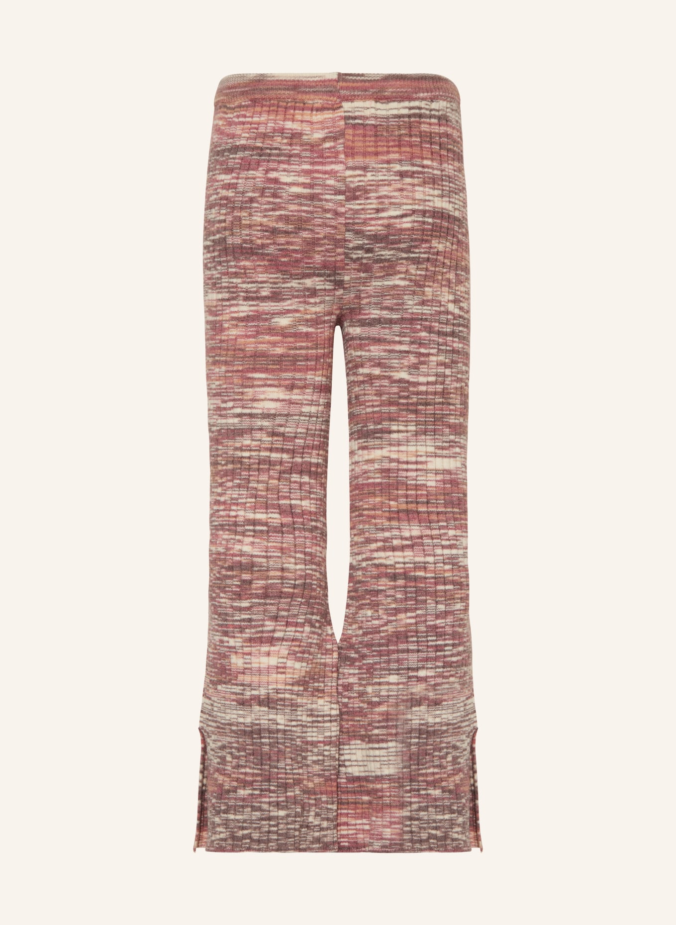 Rylee + Cru Úpletové kalhoty, Barva: STARORŮŽOVÁ/ BÉŽOVÁ (Obrázek 2)