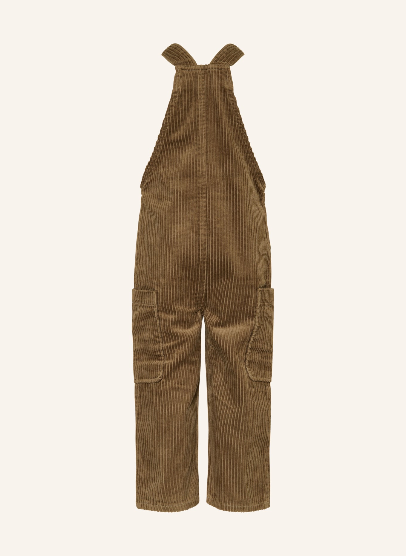 Rylee + Cru Manšestrové kalhoty s laclem, Barva: OLIVOVÁ (Obrázek 2)