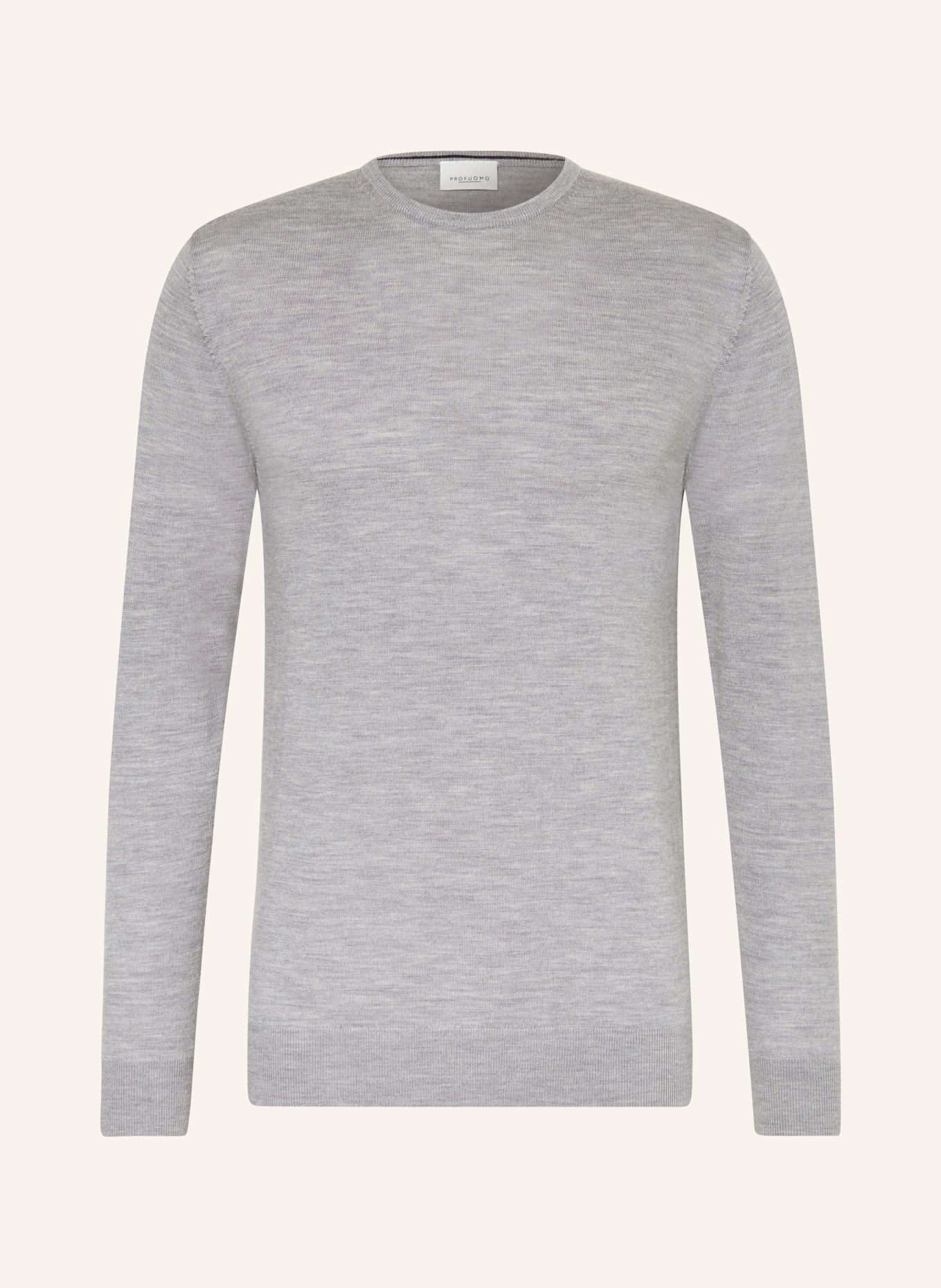 PROFUOMO Sweater made of merino wool, Color: GRAY (Image 1)