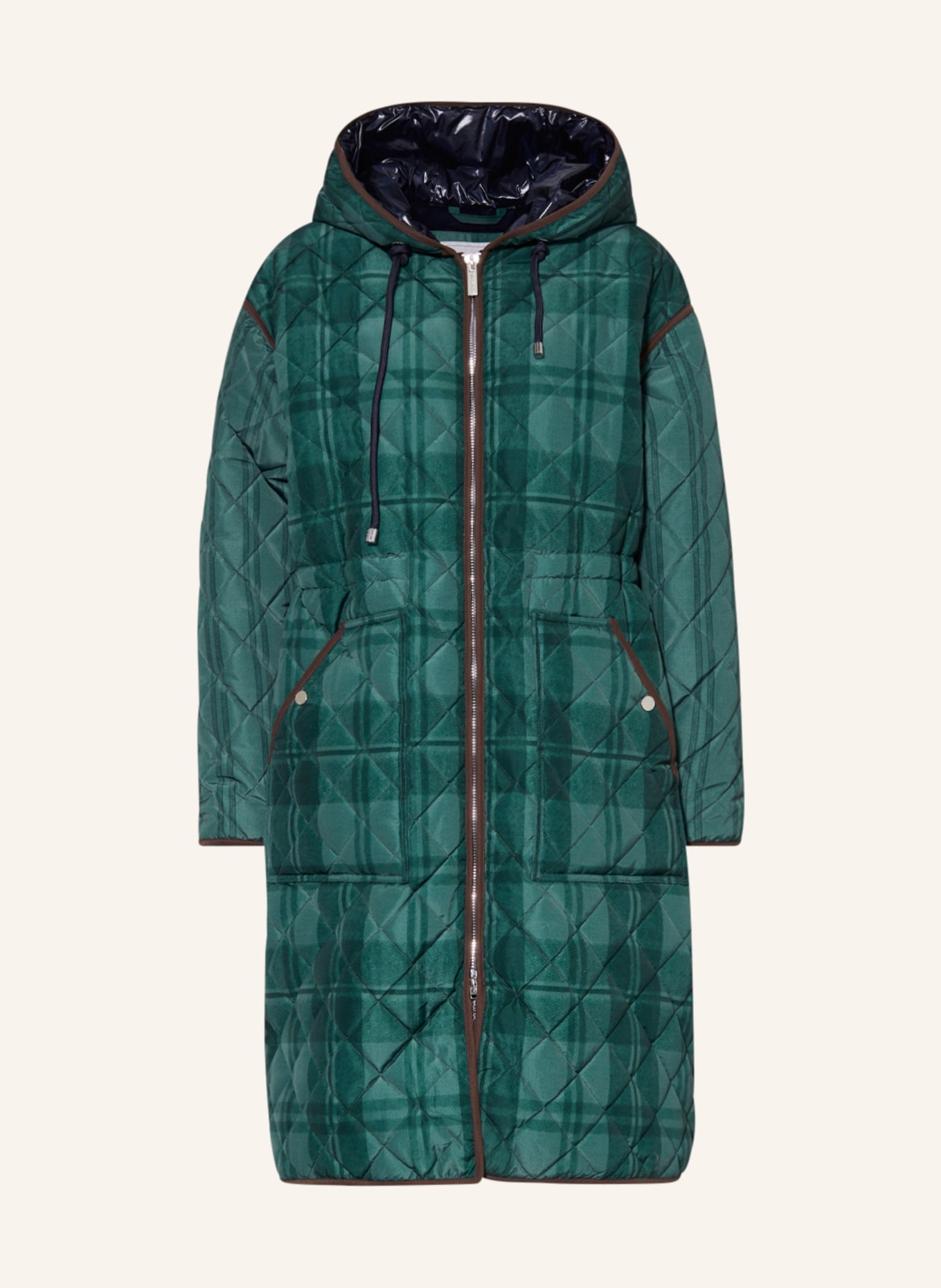 WOOLRICH Quilted coat, Color: GREEN/ DARK GREEN (Image 1)