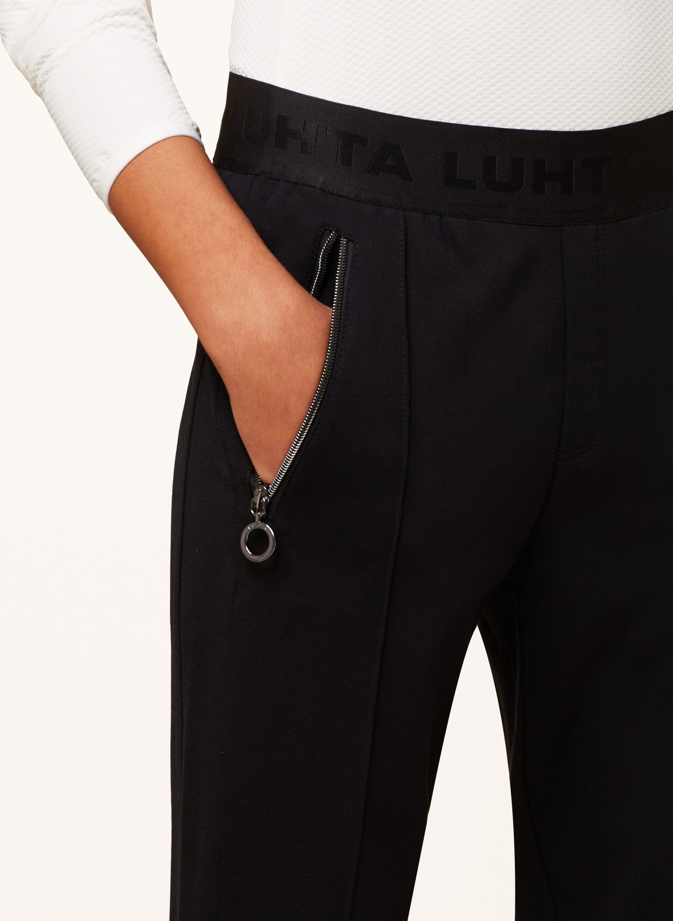 LUHTA 7/8 golf trousers, Color: BLACK (Image 5)
