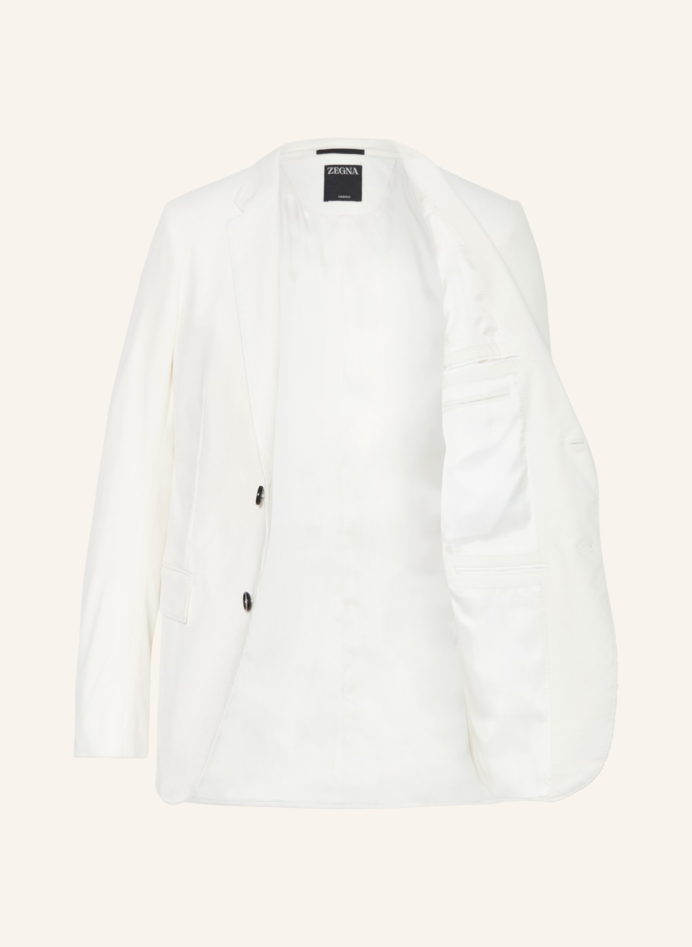 ZEGNA Corduroy jacket CASHCO regular fit, Color: WHITE (Image 4)