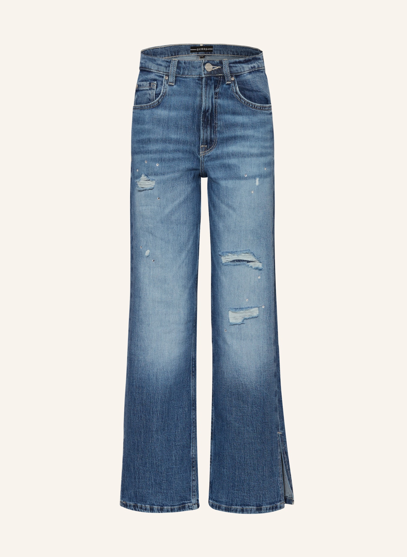 GUESS Jeans mit Schmucksteinen, Farbe: RGDN NEW RIGID DARK WA (Bild 1)