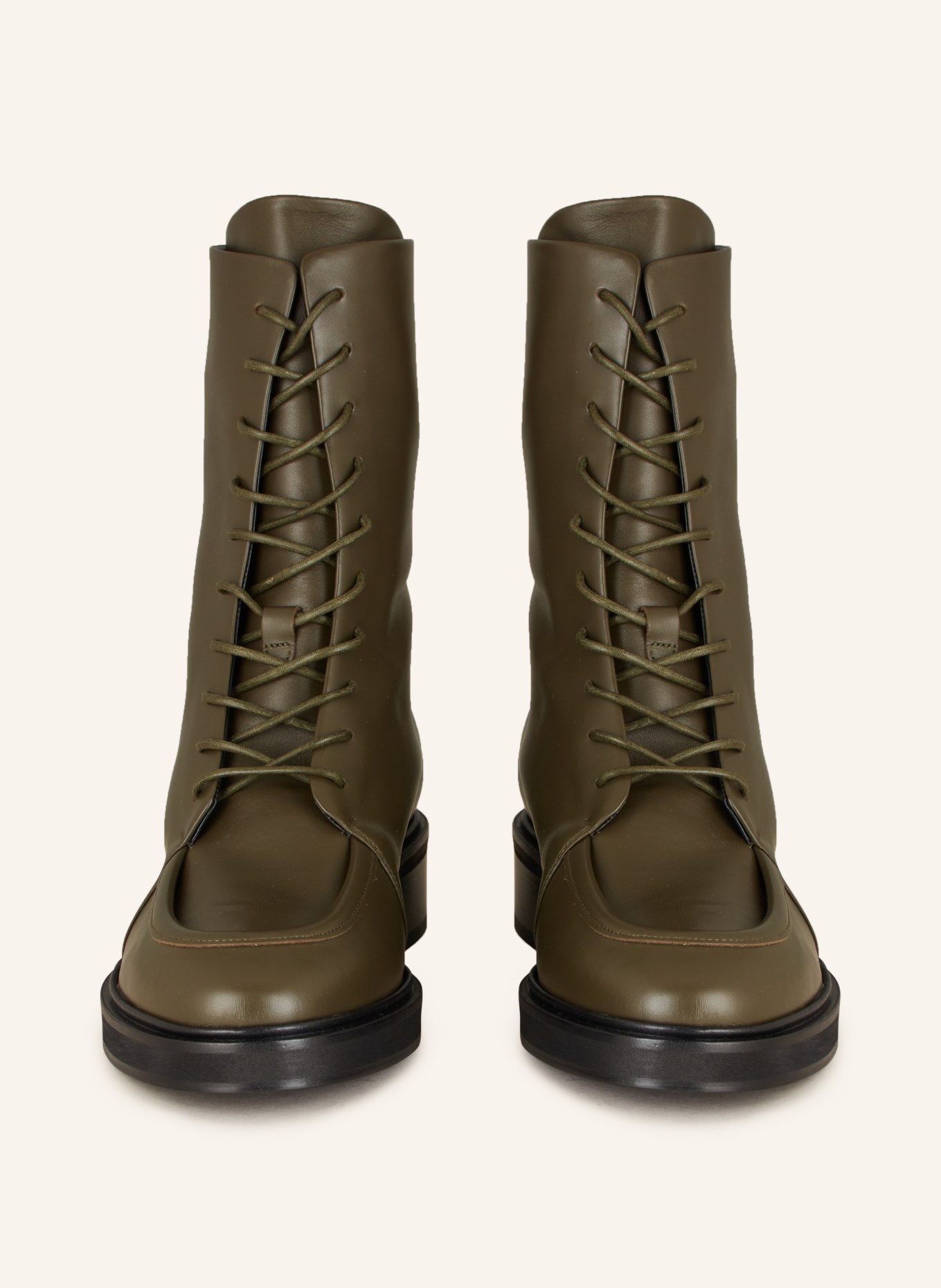 Aeyde Lace-up boots MAX, Color: KHAKI (Image 3)