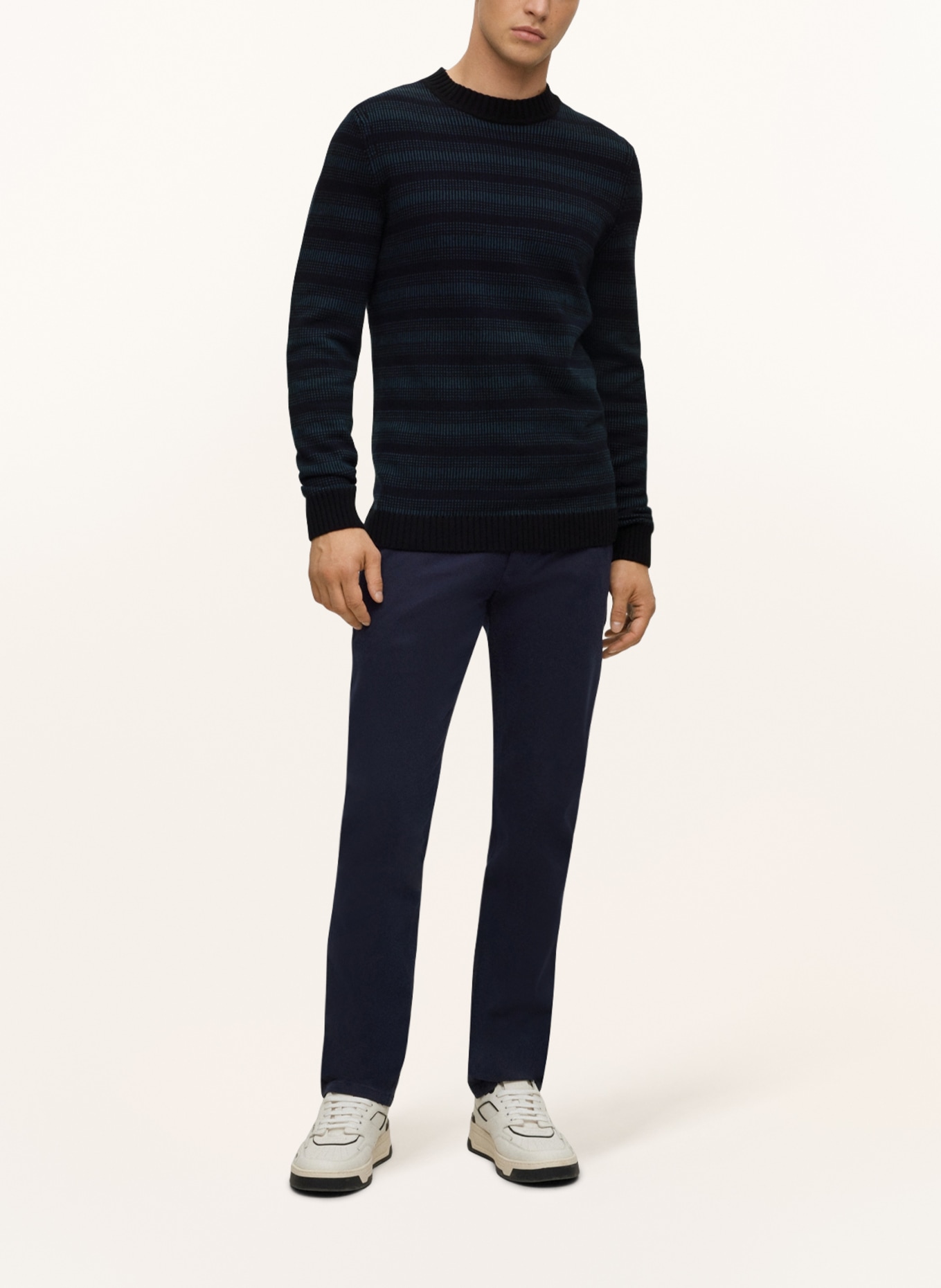 BOSS Sweater AMODEROS, Color: TEAL/ DARK BLUE (Image 2)