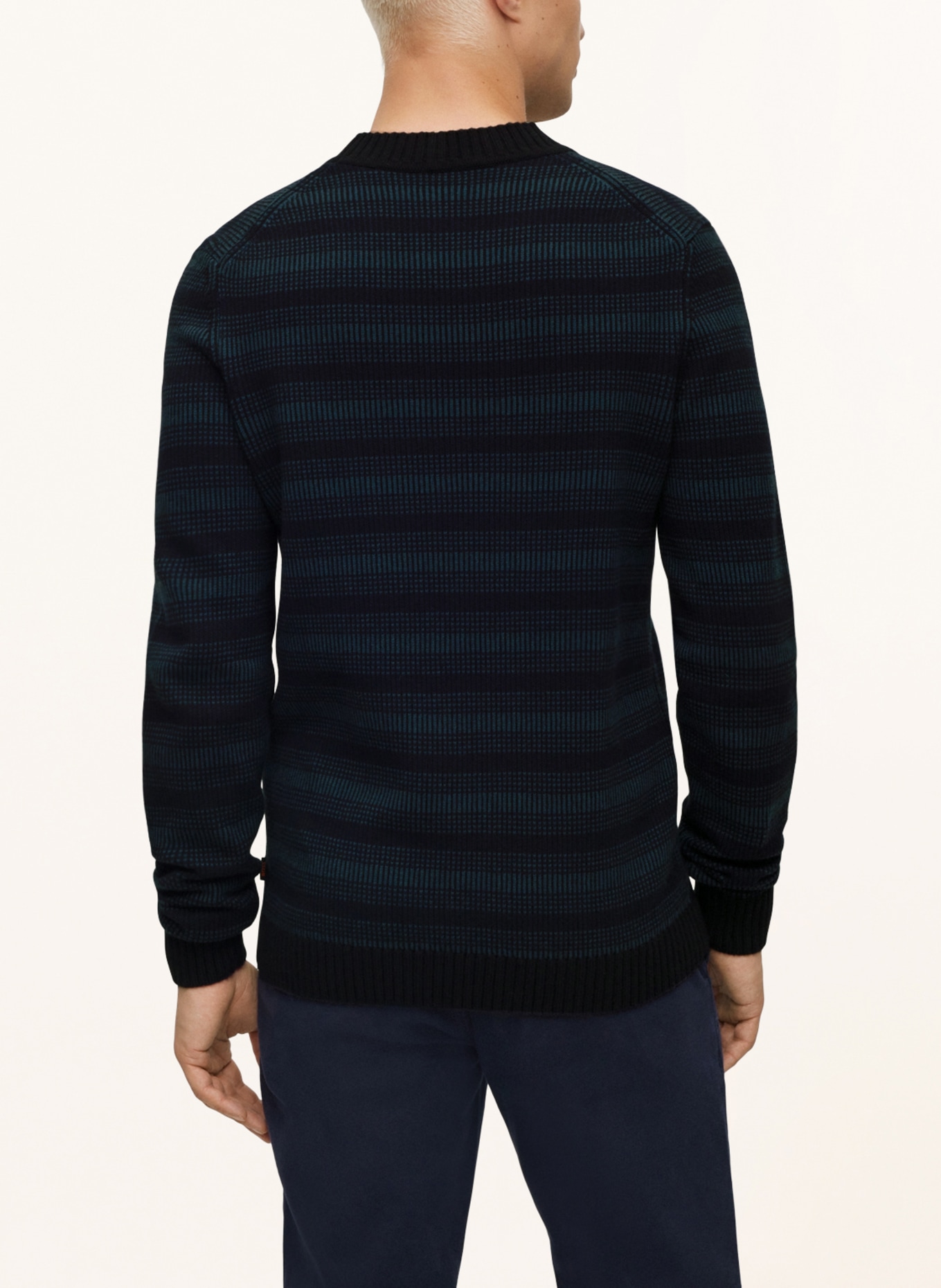 BOSS Sweater AMODEROS, Color: TEAL/ DARK BLUE (Image 3)